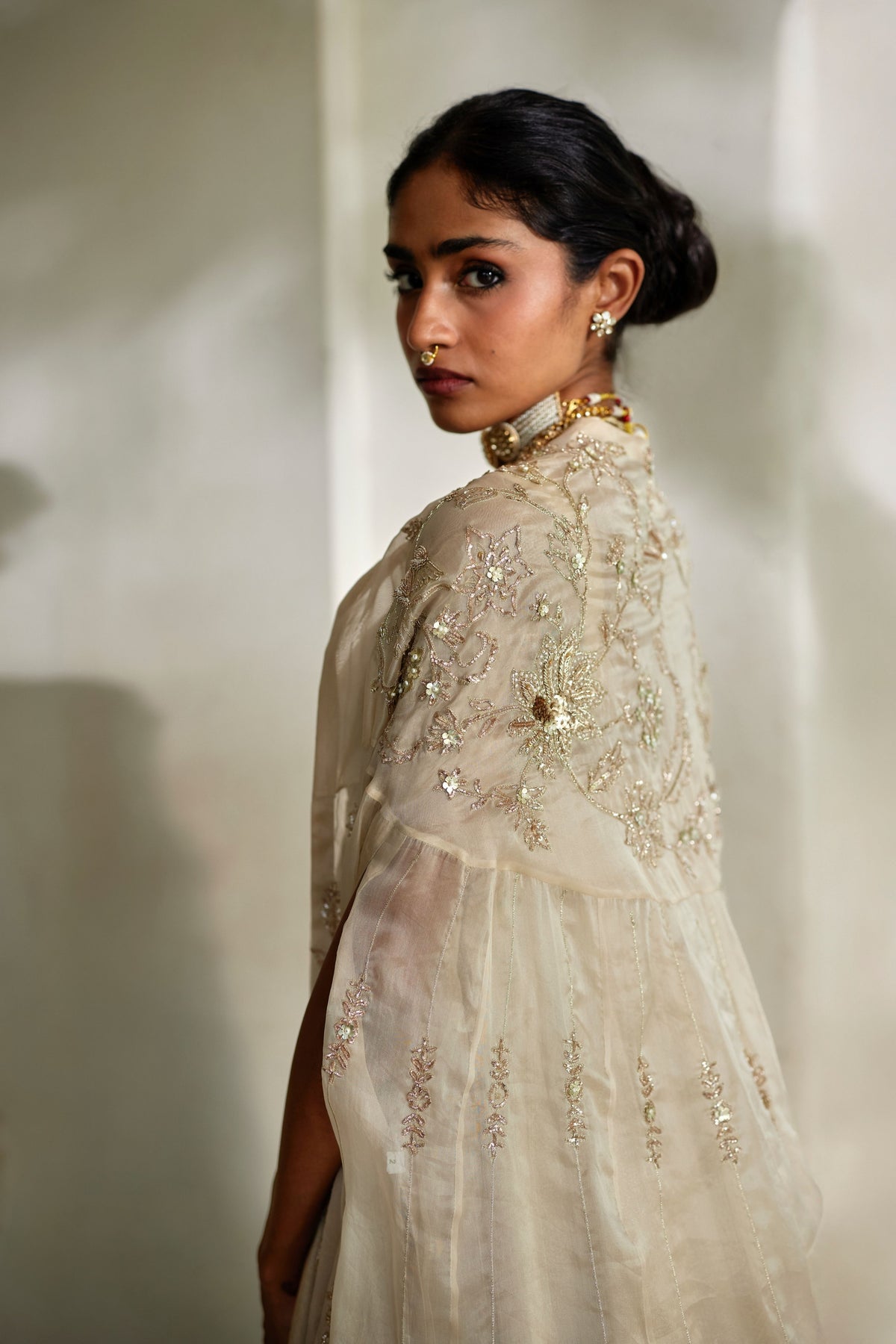 Lumi Cape Anarkali Set