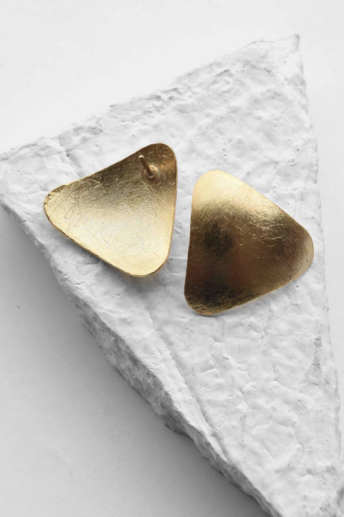 Triangle Duomo Golden Earrings