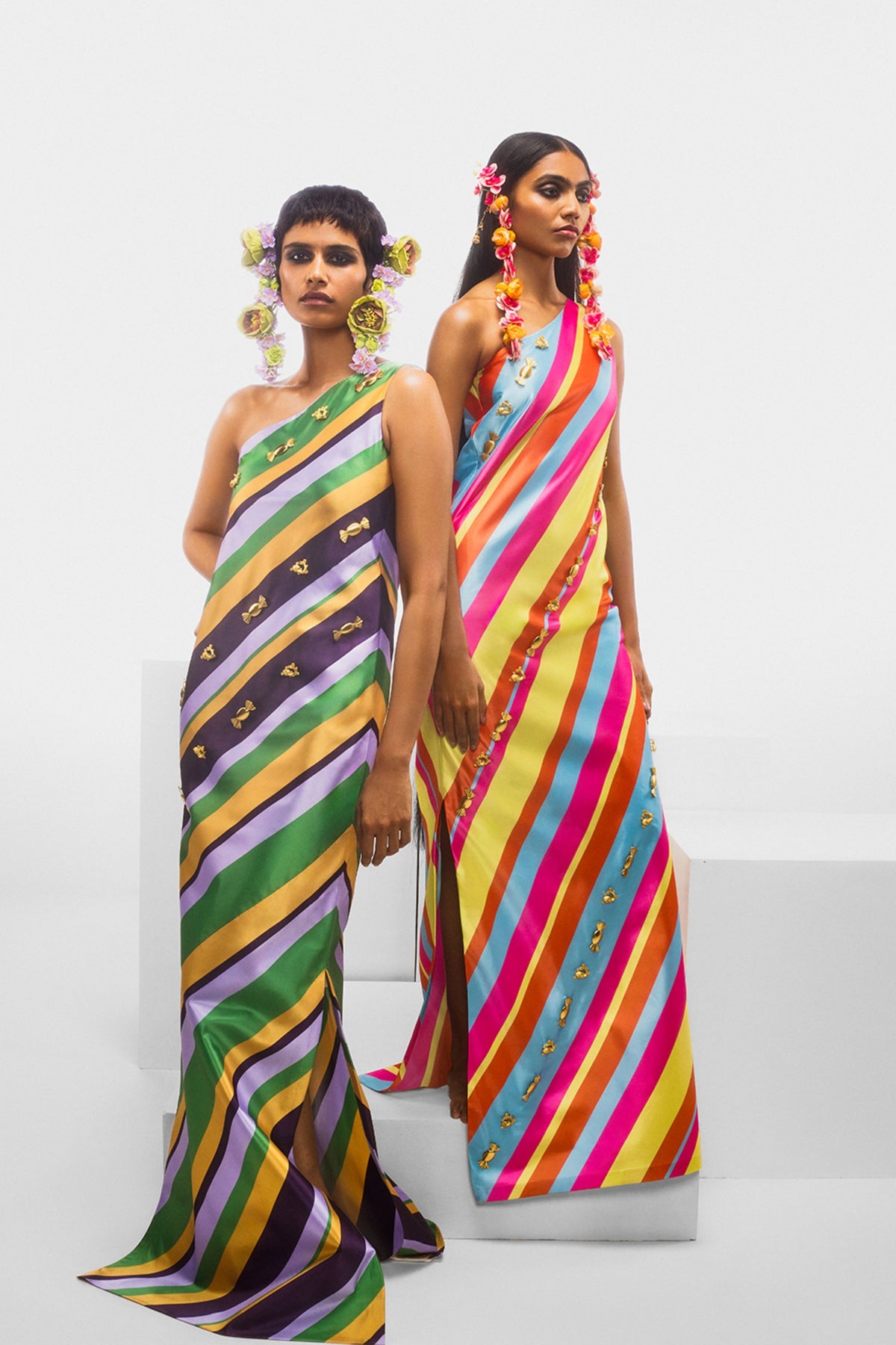 The Tutti Fruity Candy Stripe Dress