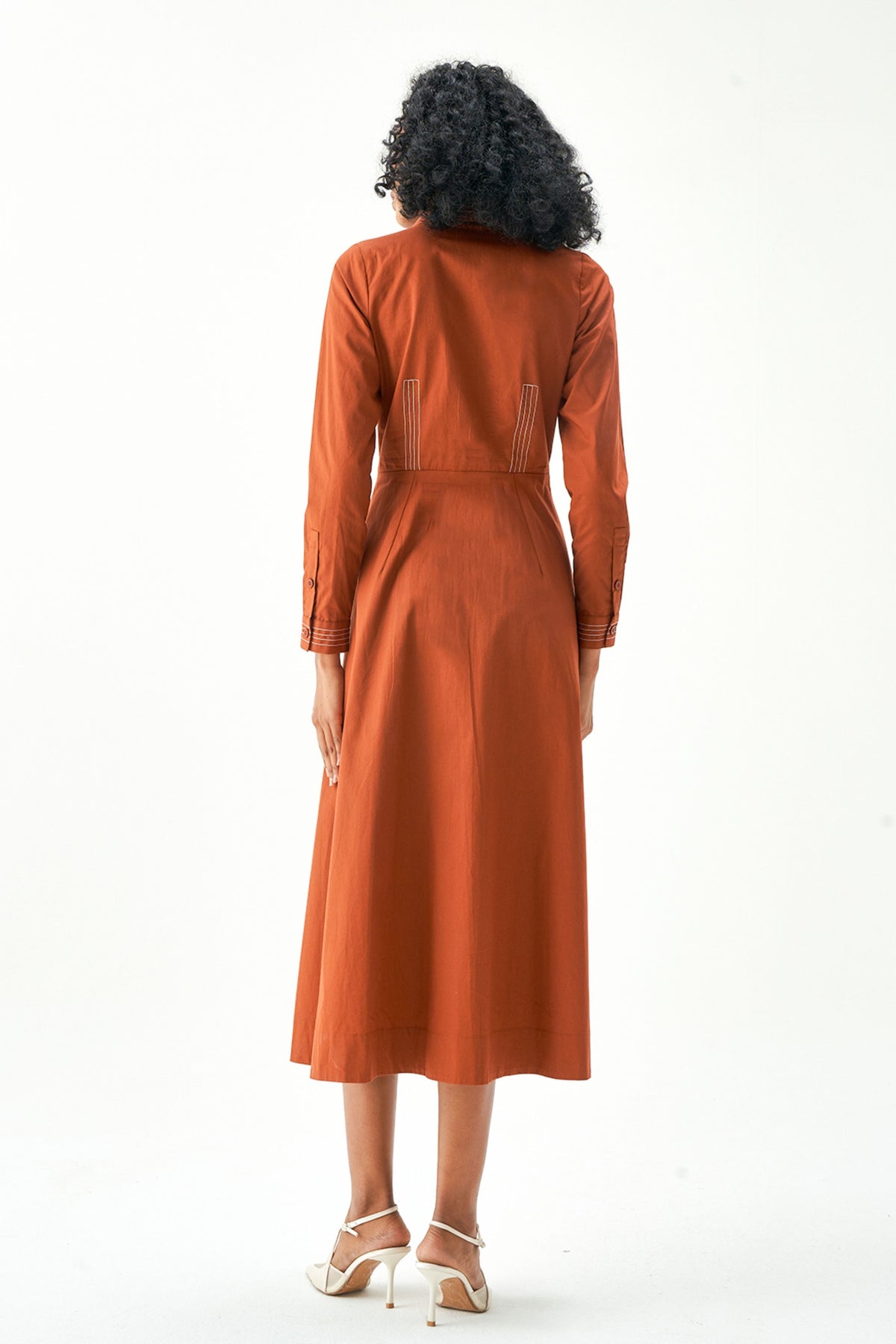 Maja Terracotta Dress
