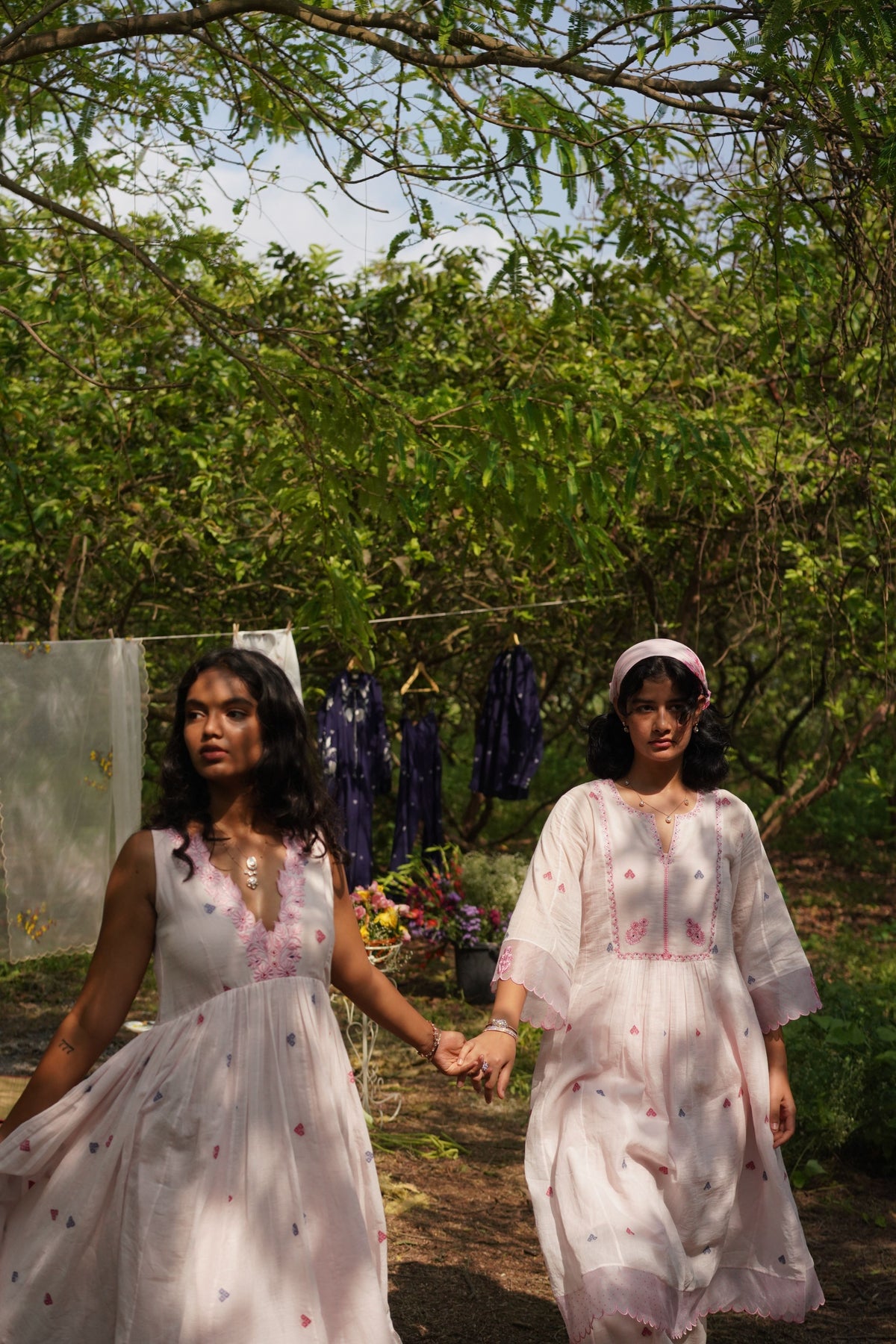 Zikra Kurta Set In Blush Pink