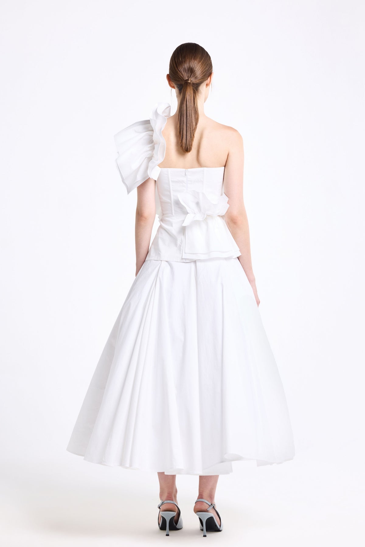 One Shoulder Ruffle Top