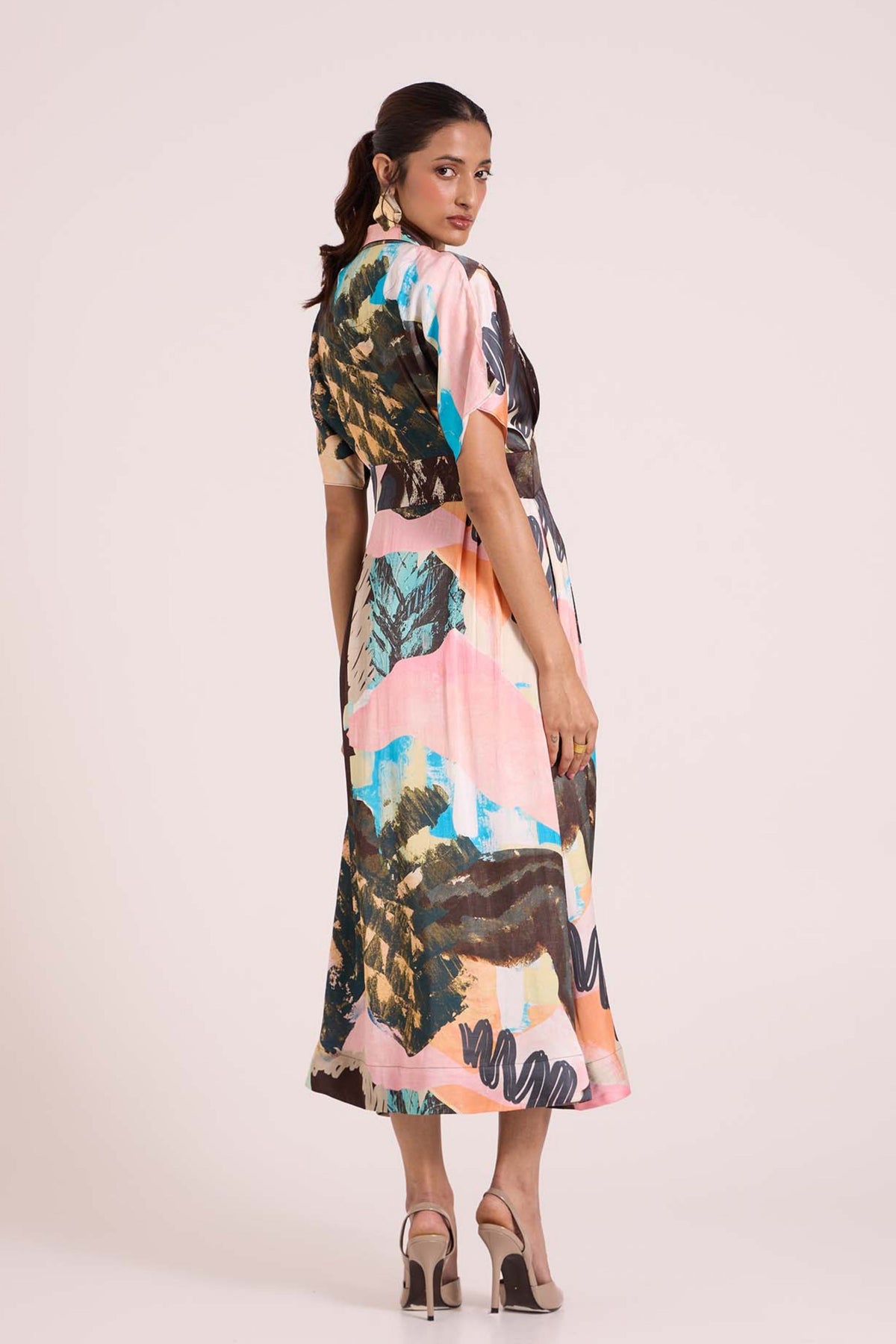 Chione A-Line Midi Dress