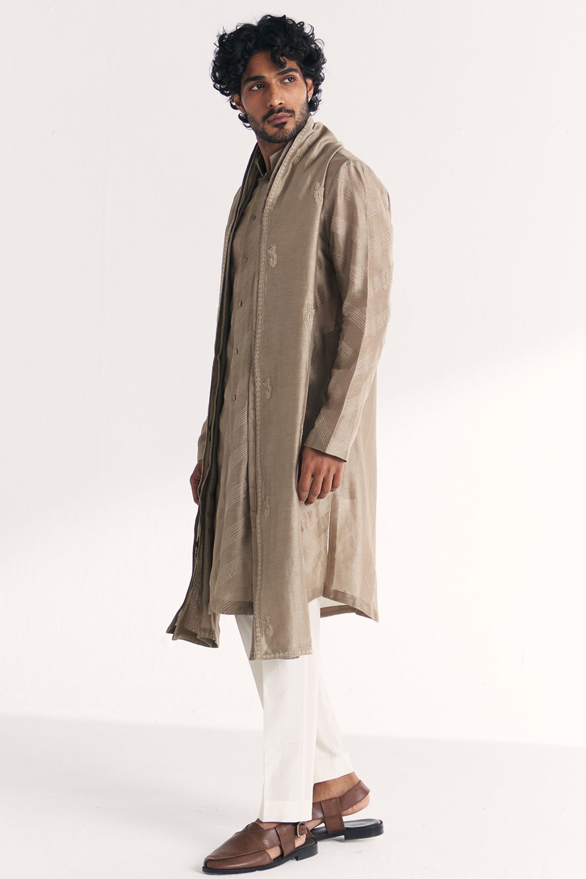 Ellahi Grey Kurta Set