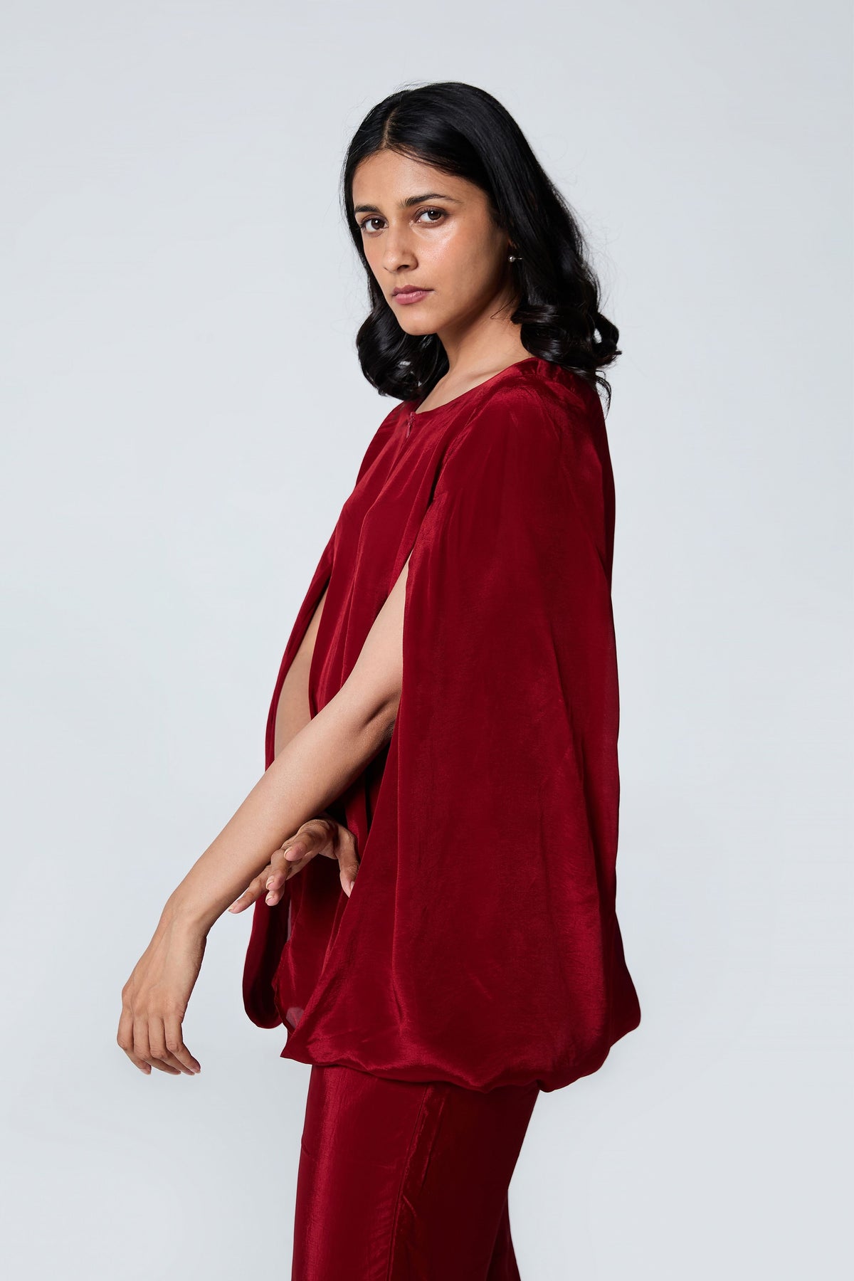 Cape-Style Sleeve Cowl Co-ord Set