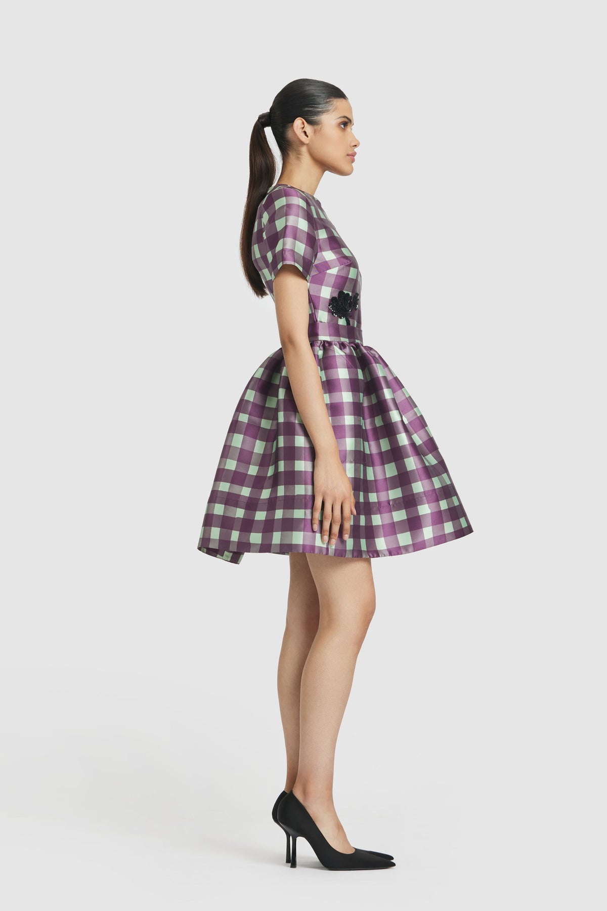 Purple &amp; Green Mini Dress