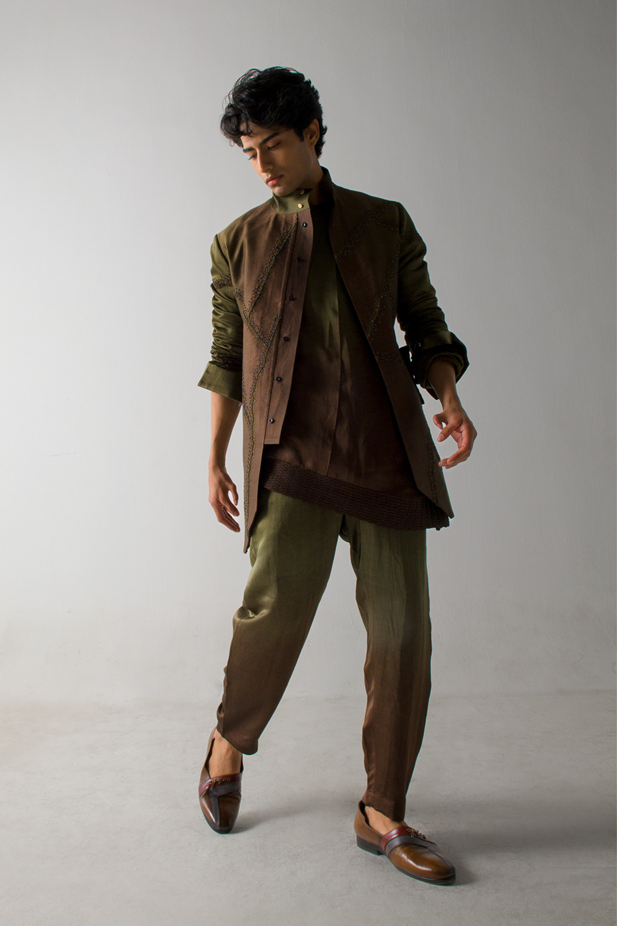 Olive + Brown Shacket