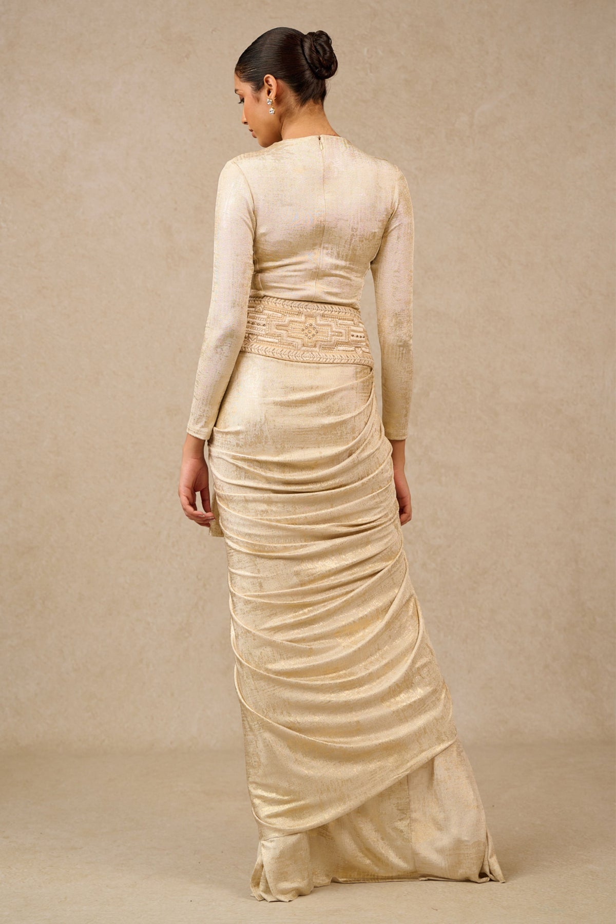 Draped Skirt Co-ord Set