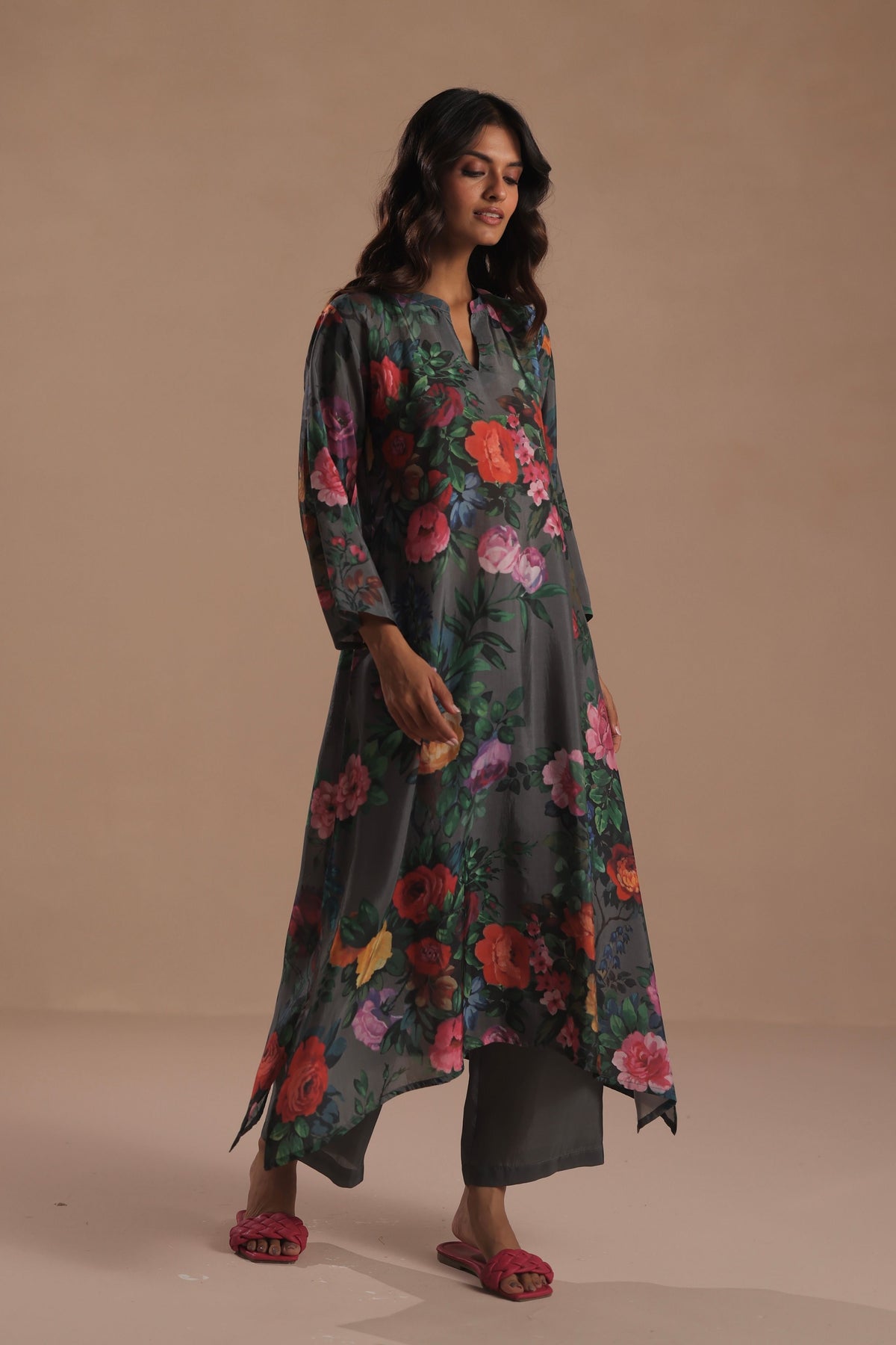 Carnation Grey Kurta Set