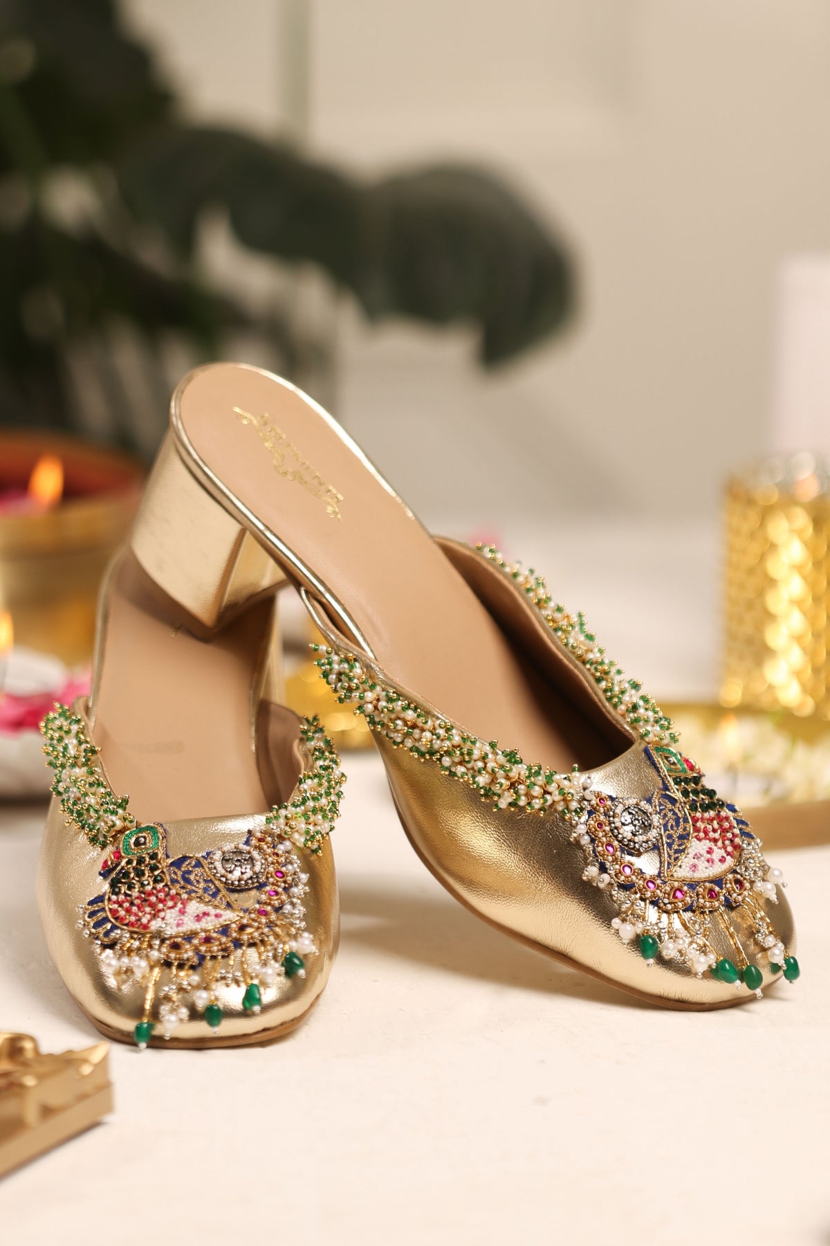 Neel Mayuri Mule Heels
