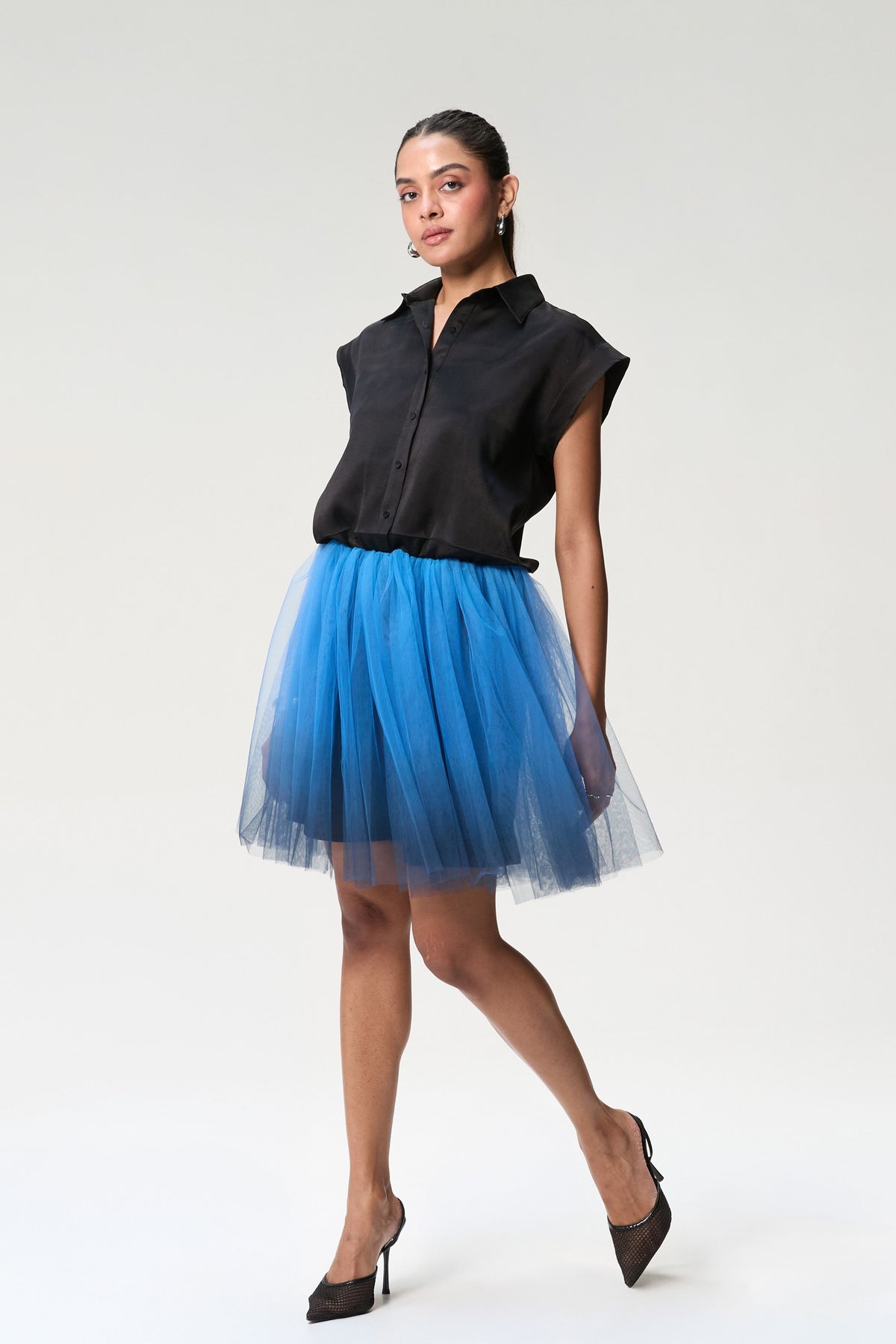 Black and Midnight Blue Dress
