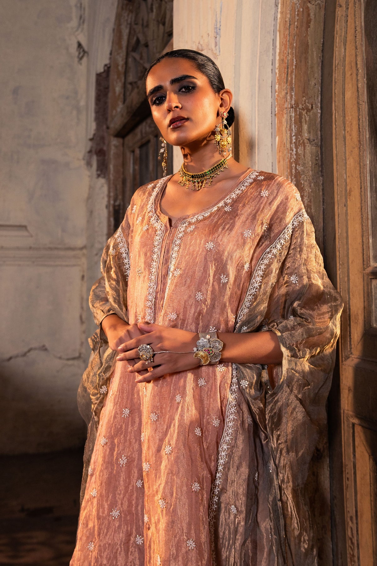 Pink Kaftan Set