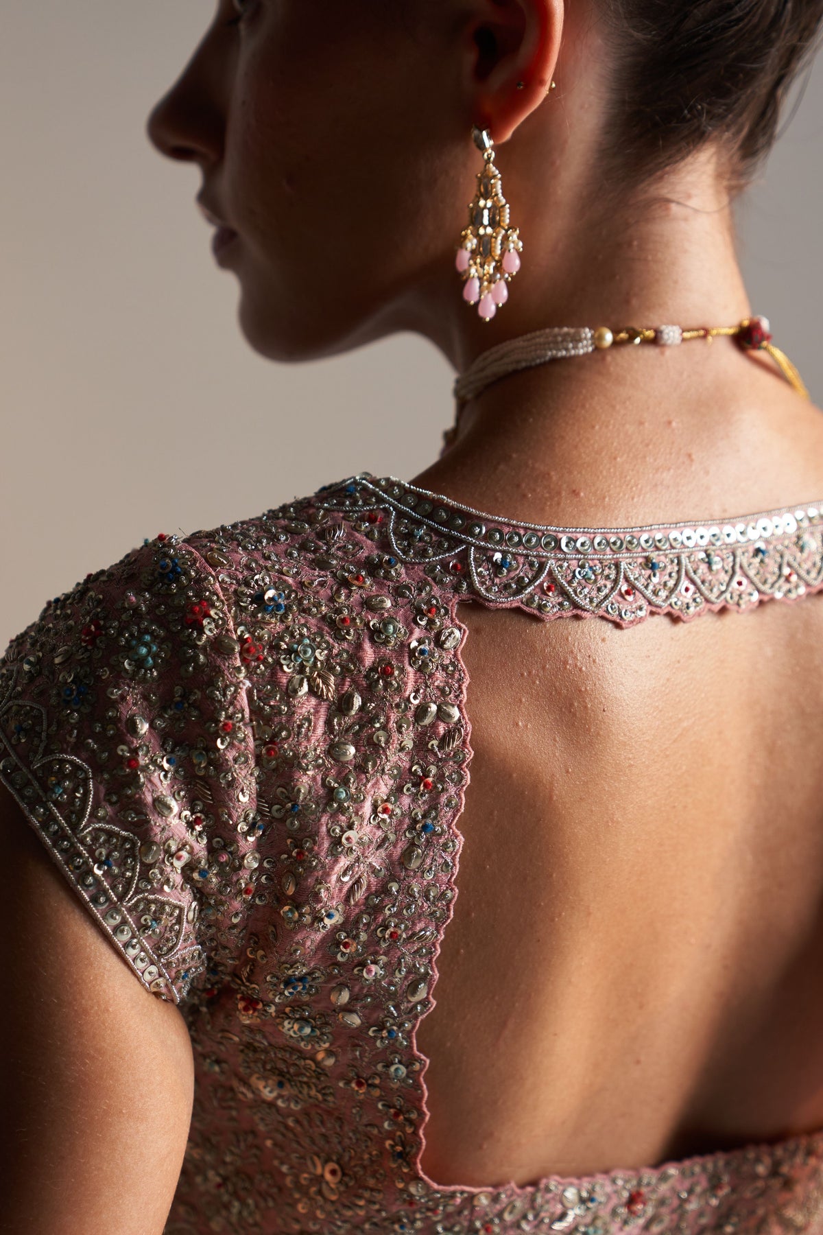 Coral Rose Lehenga Set