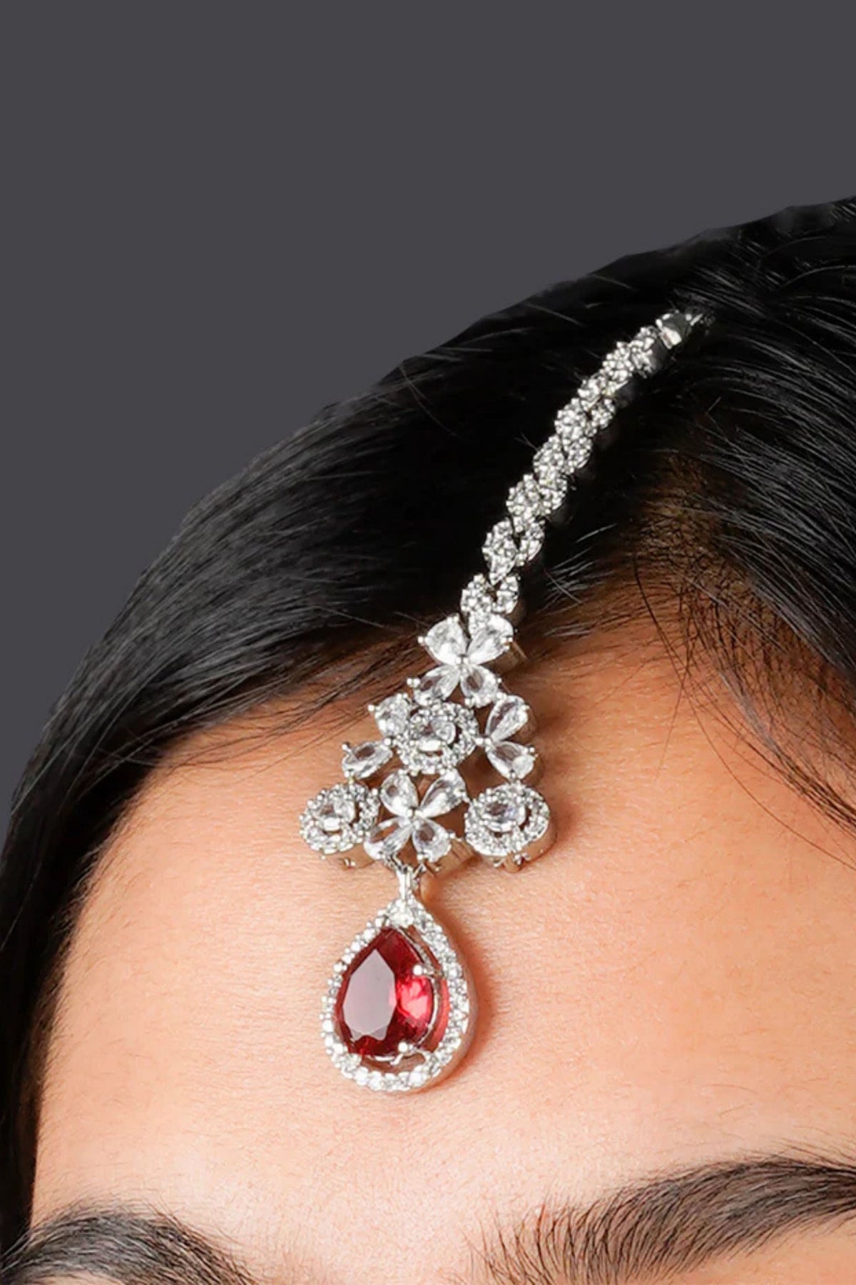 Pink Color Bridal Necklace Set