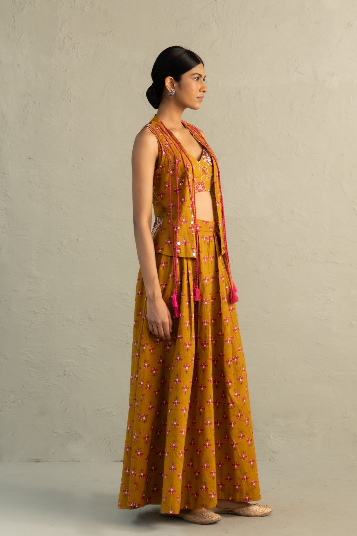 Mustard Skirt Set