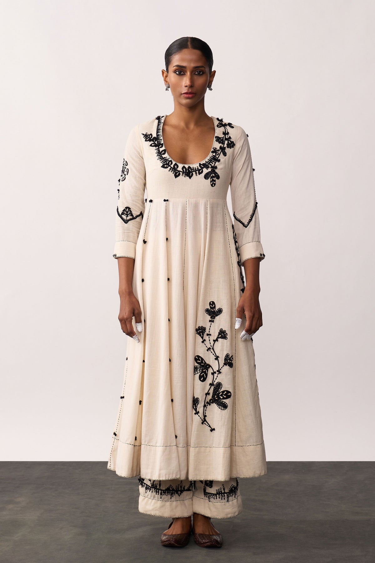 Kalpana Ivory Anarkali Set