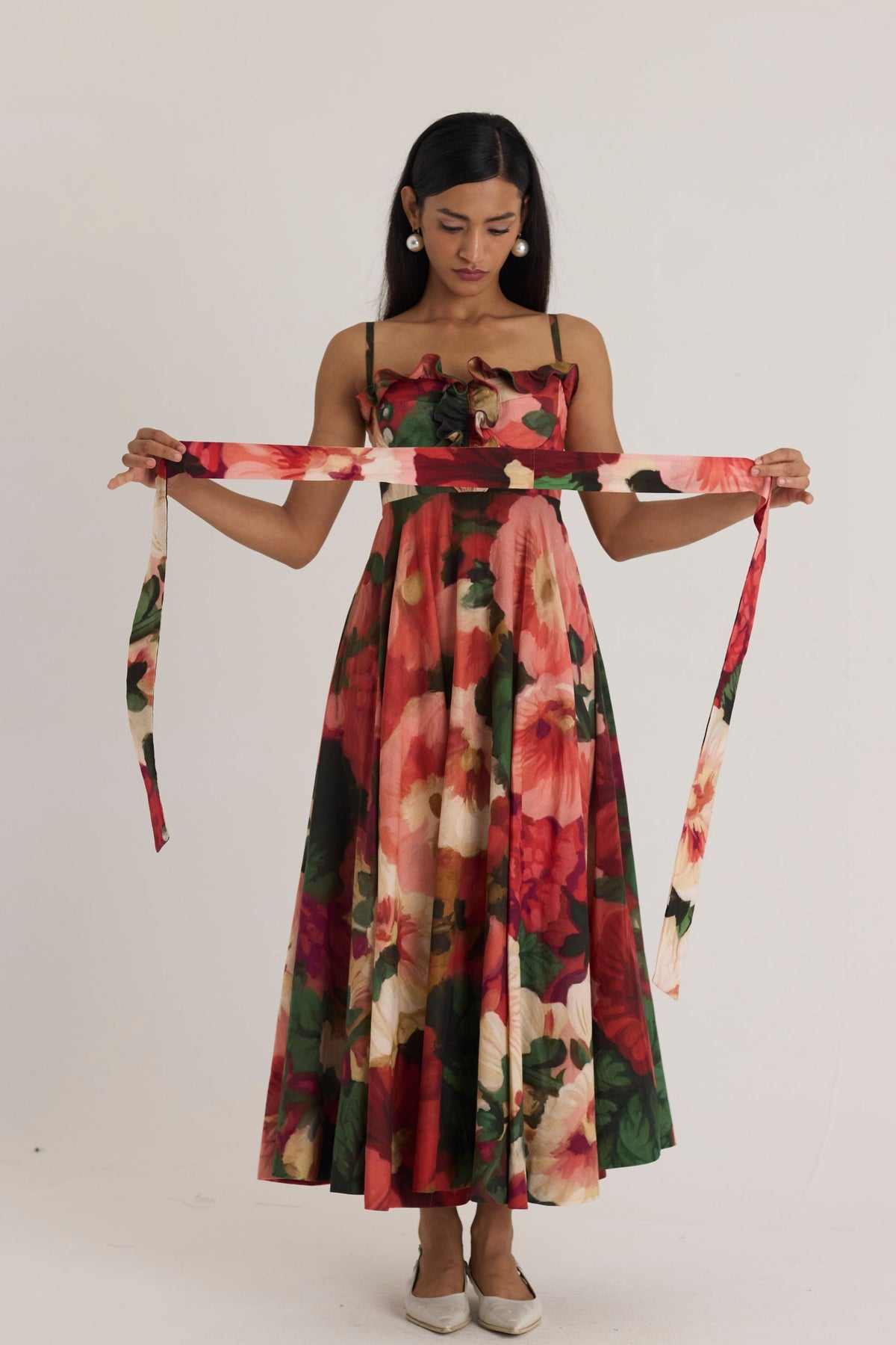 Scarlett Cotton Frill Dress