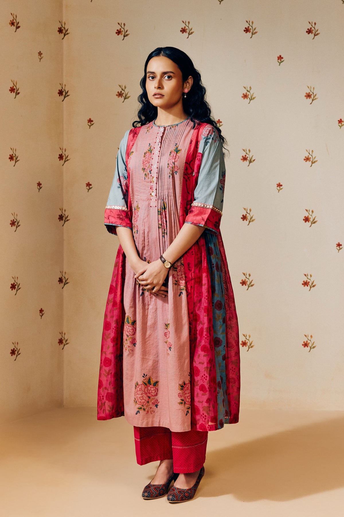 Old Rose Pink Kurta Set