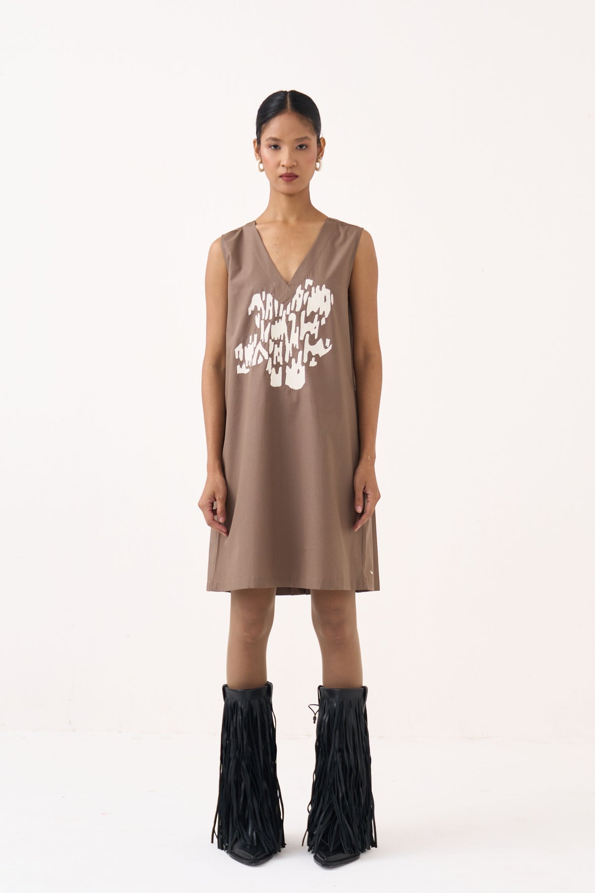 Short Back Pleat Dress