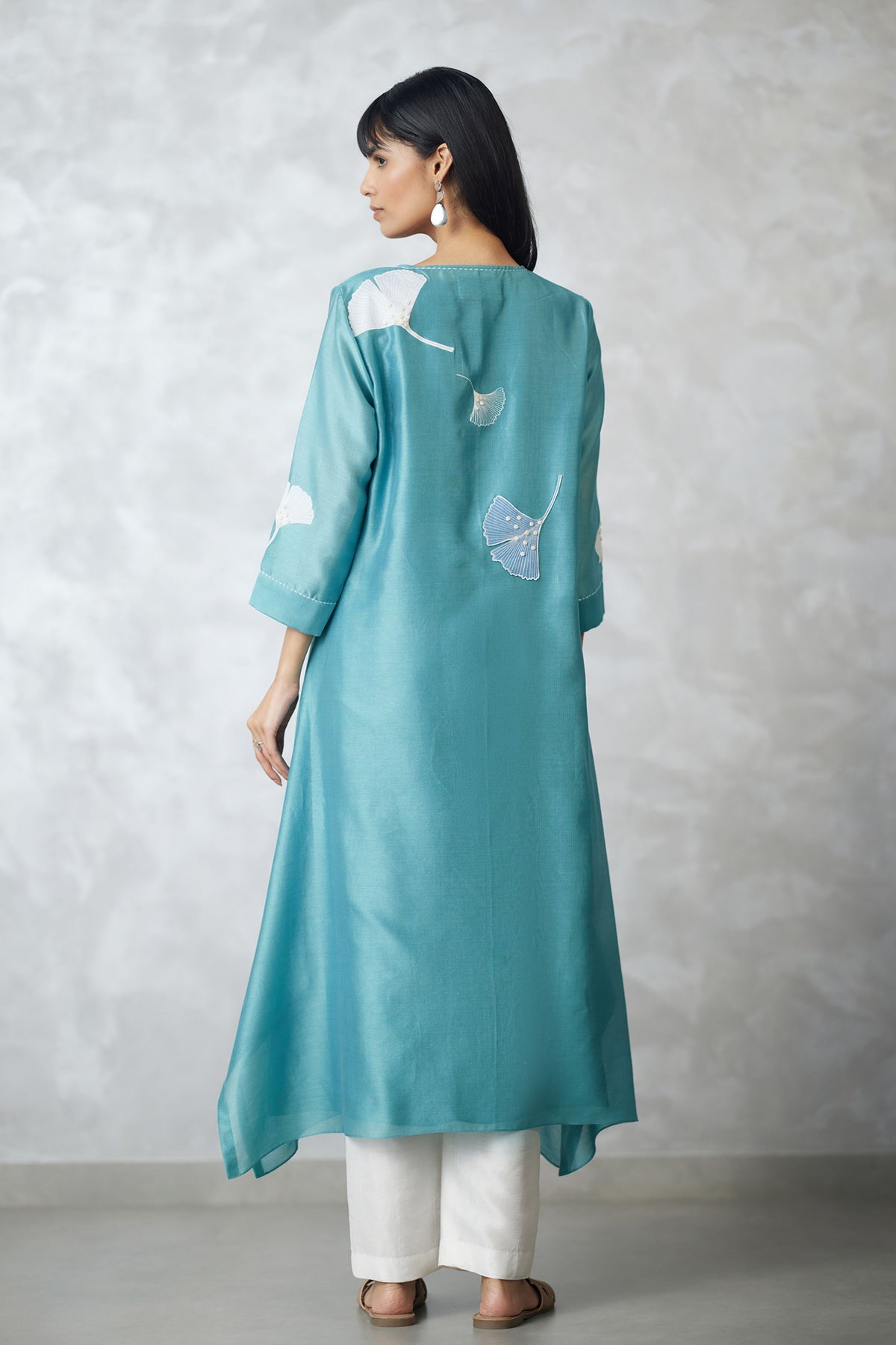 Seafoam Trapezium Kurta