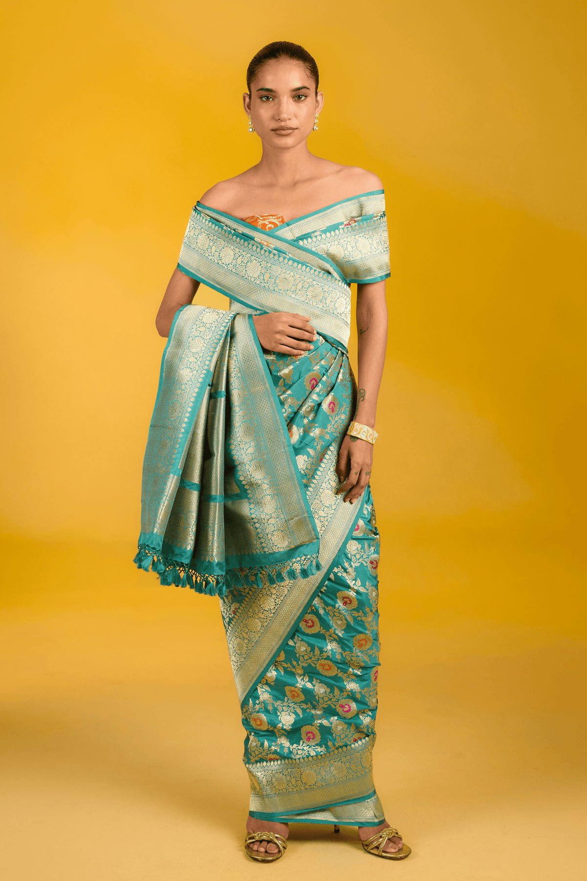 The Blueberry Sky Saree