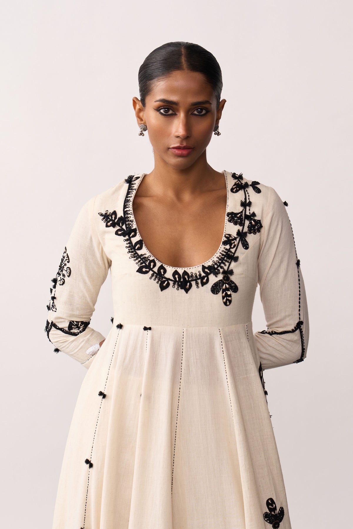Kalpana Ivory Anarkali Set