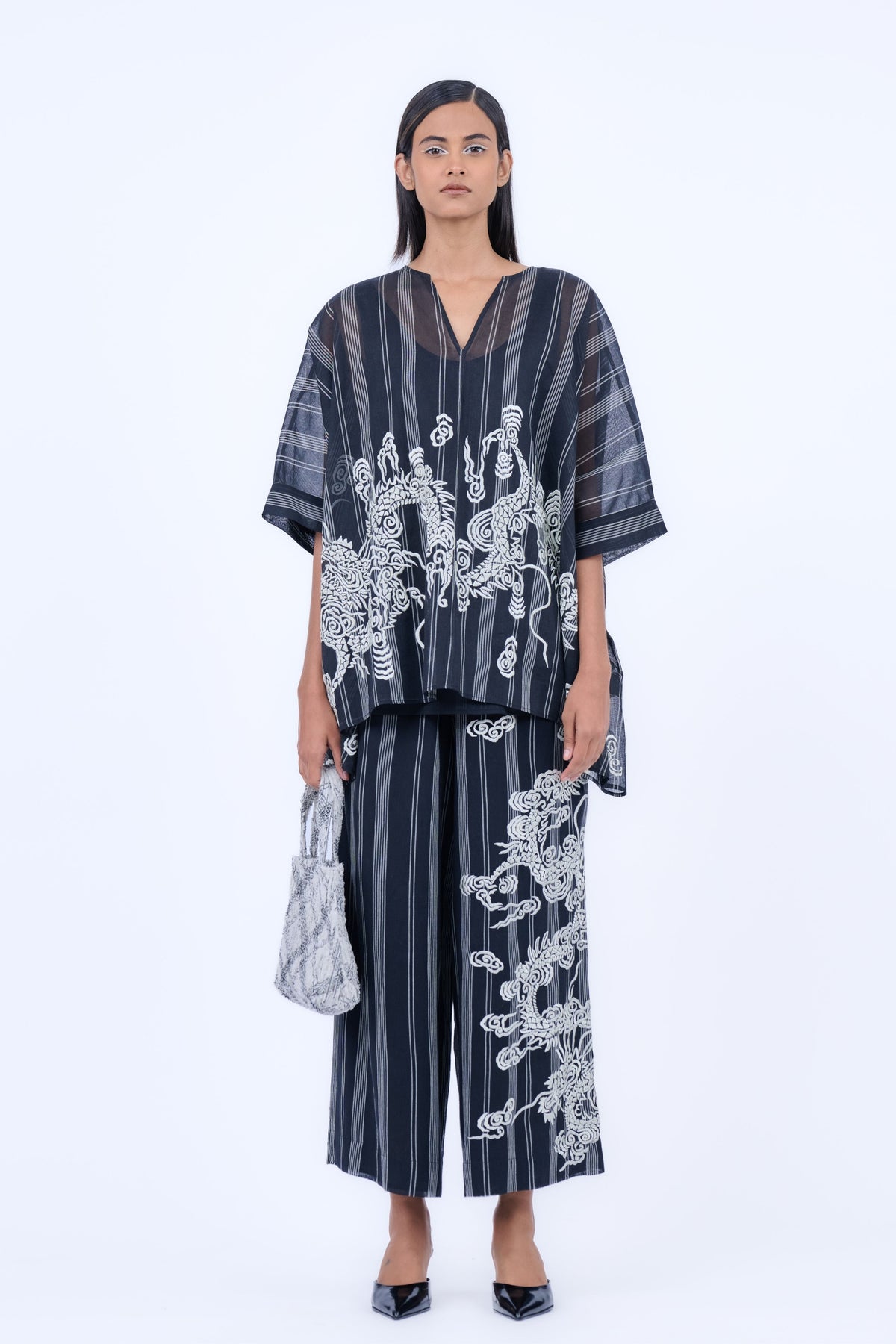Yarn Dyed Cotton Cape