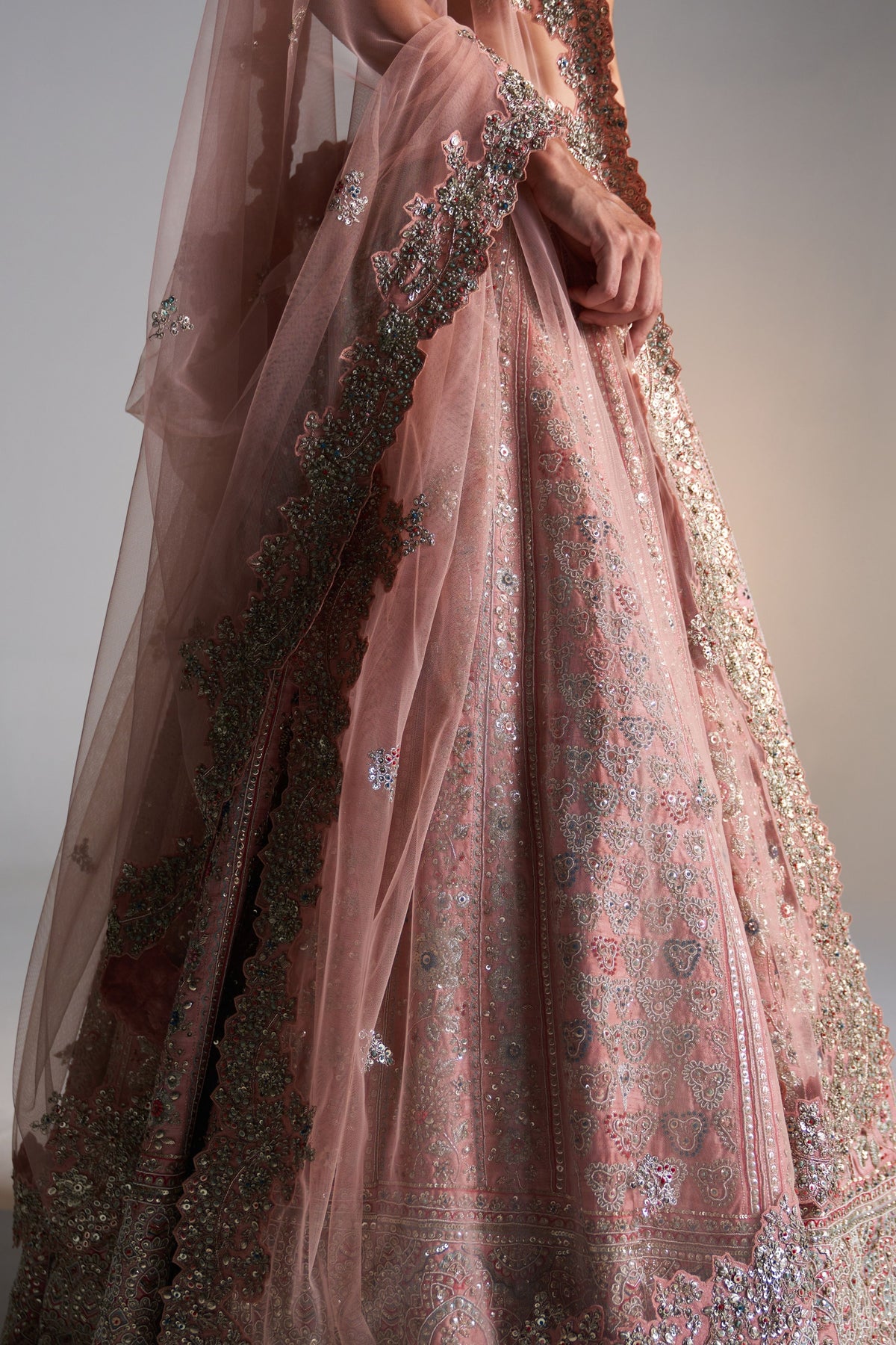 Coral Rose Lehenga Set