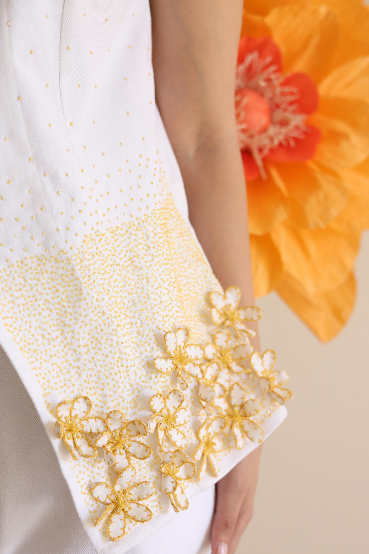 Ivory Floral Top