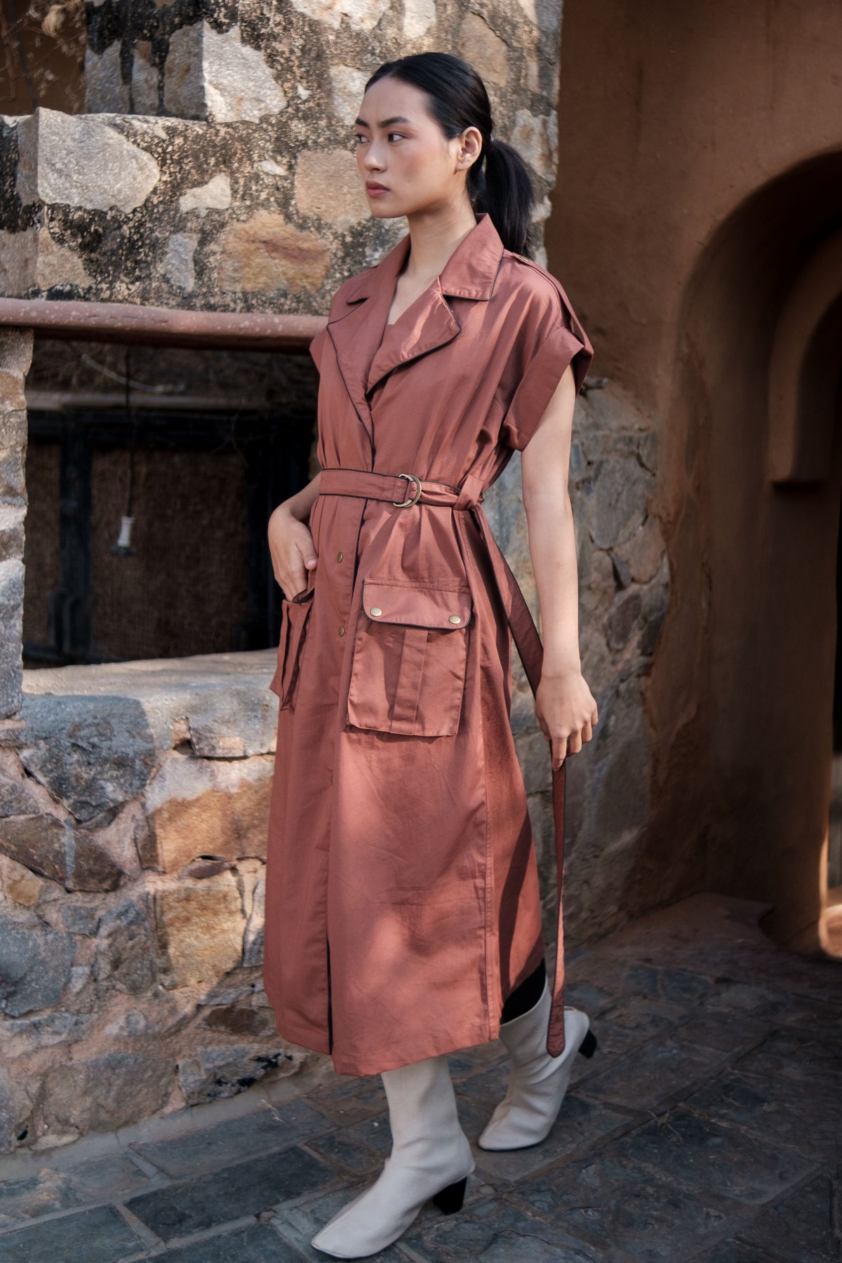Copper Harajuku Trench