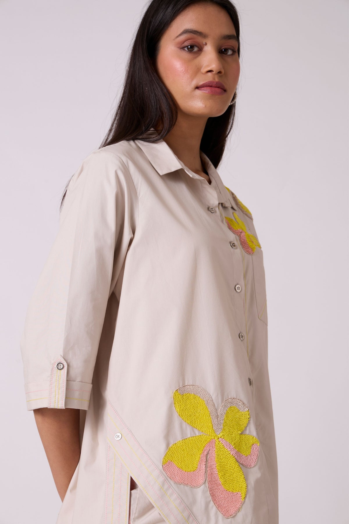 Sylvie Applique Summer Sand Shirt