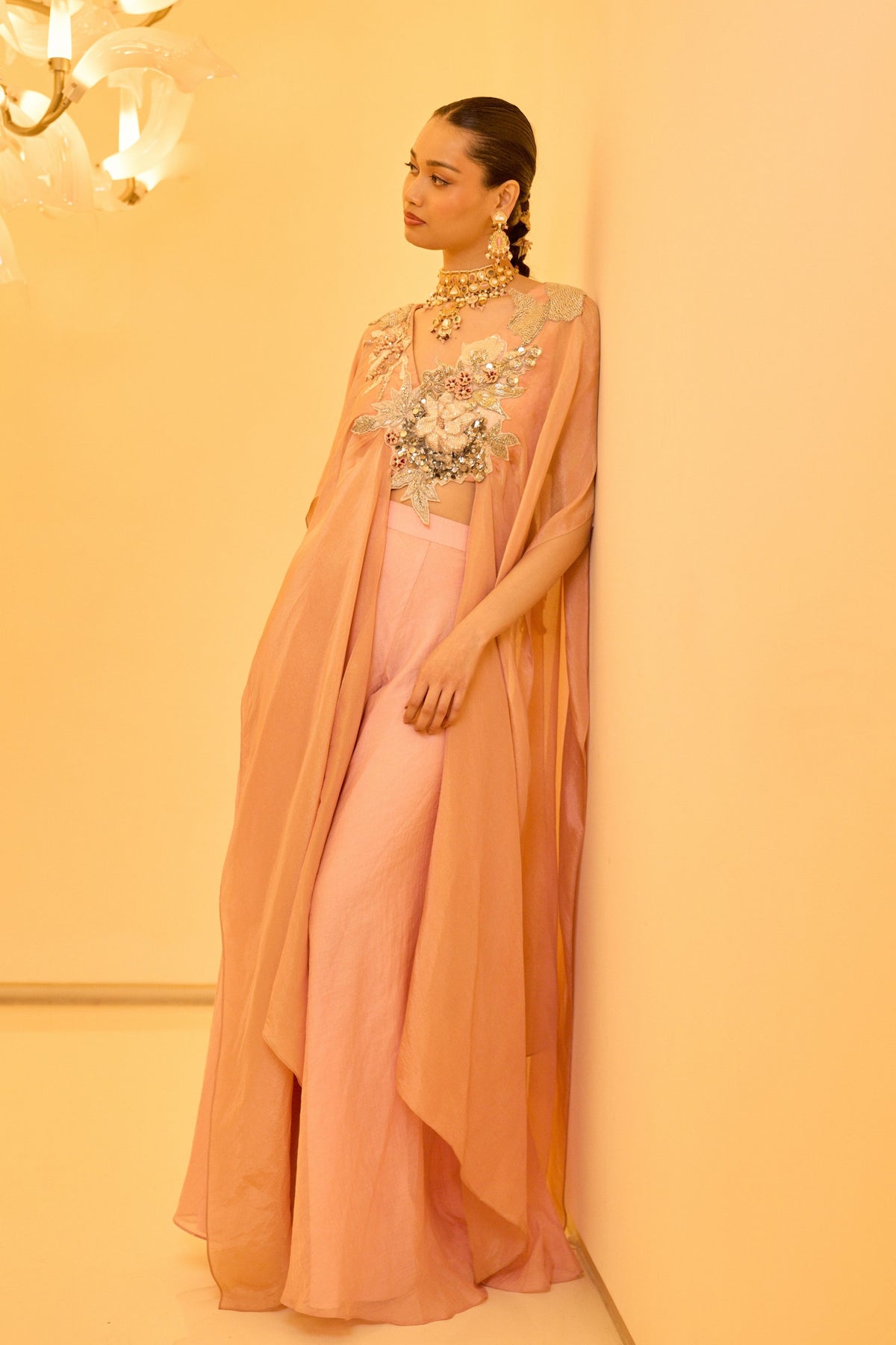Peach Kaftan Set