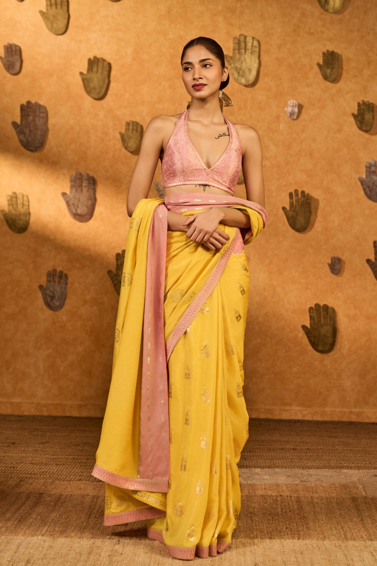 Yellow Bloom Keeper Saree