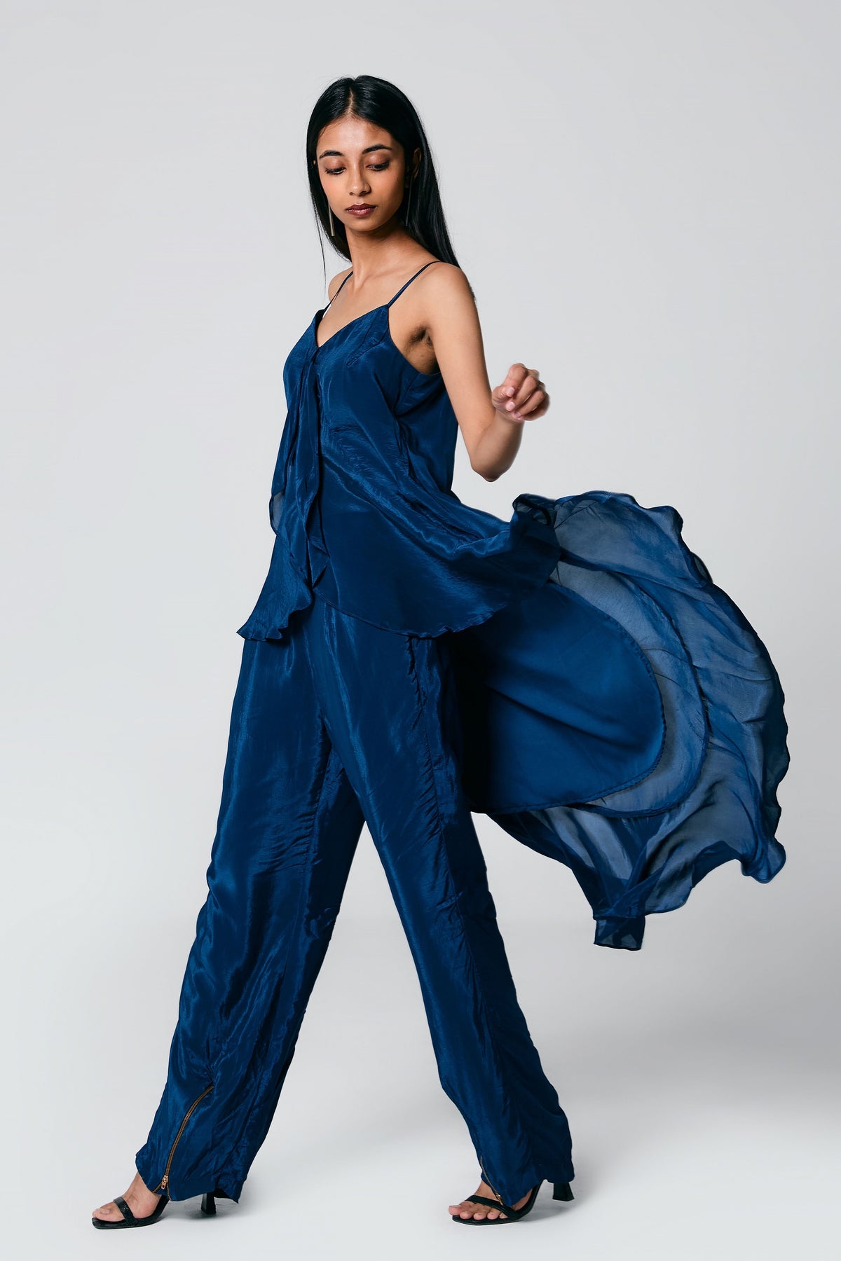 Ruffle High-Low Co-ord Set