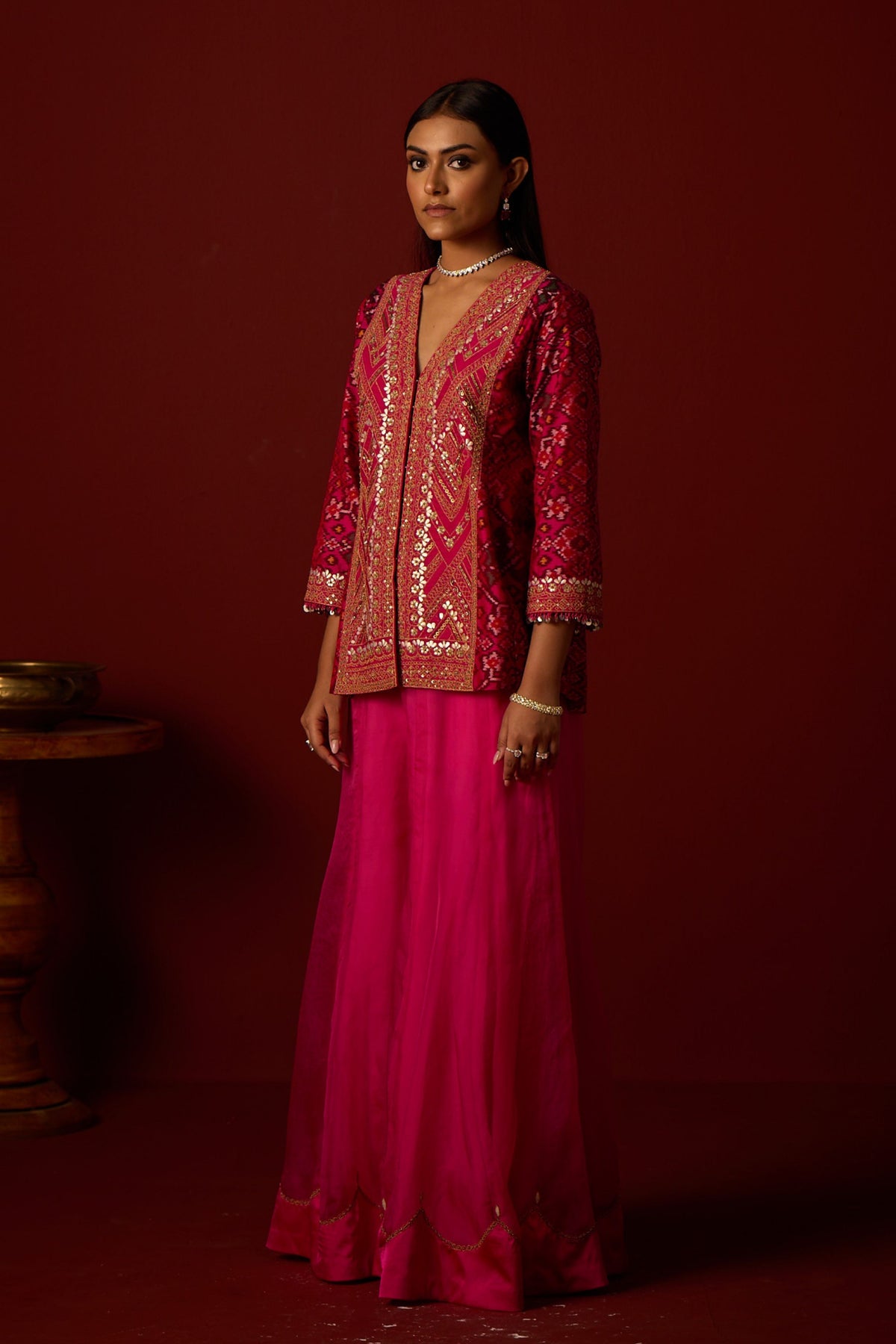 Organza Marodi Work Shararas