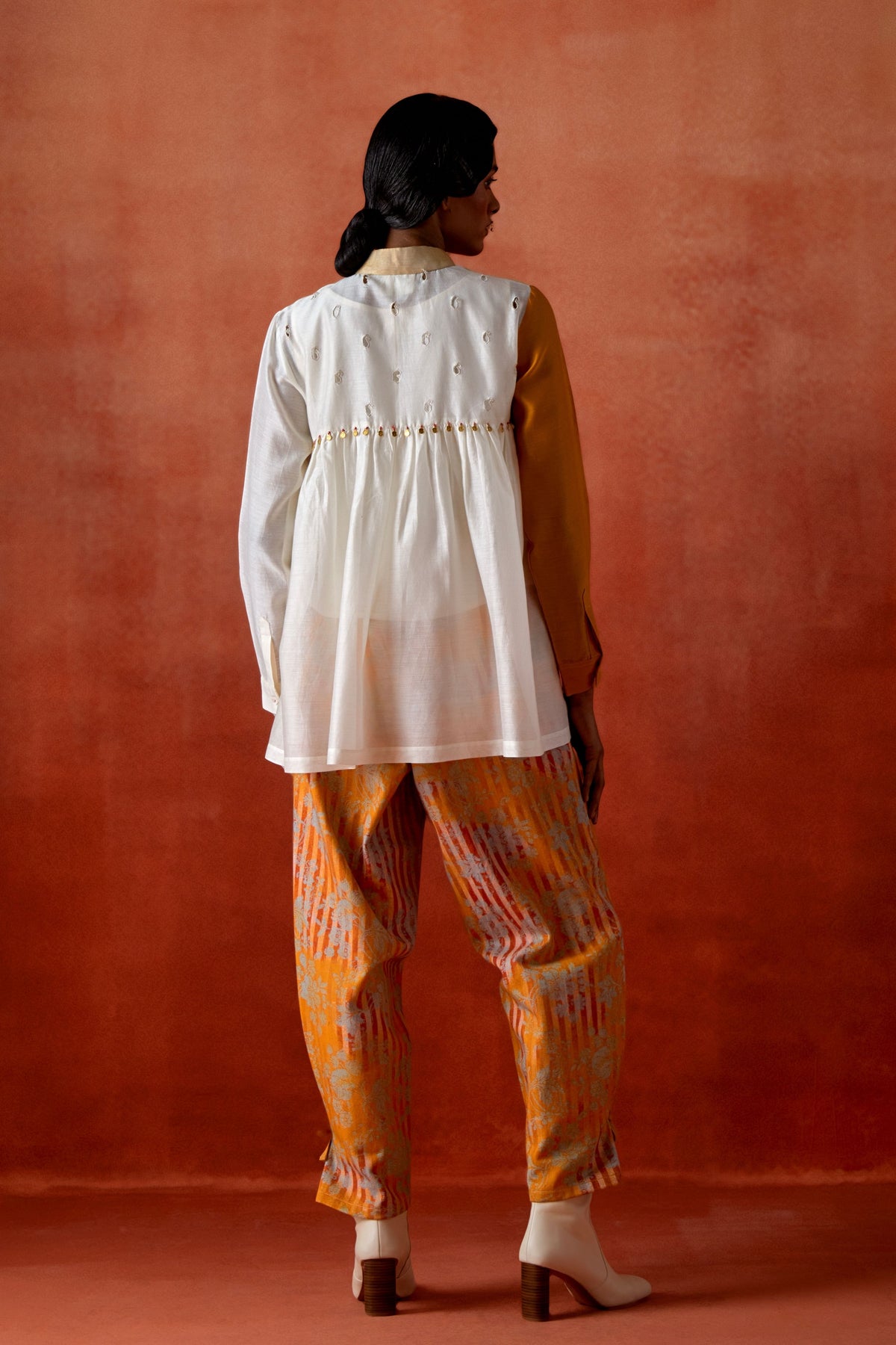 Tri-color Denim Co-ord Set