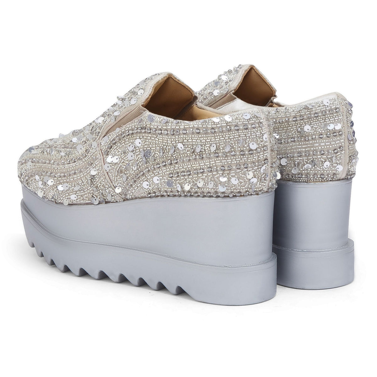 Kaju Katli Wedding Wedge Sneakers