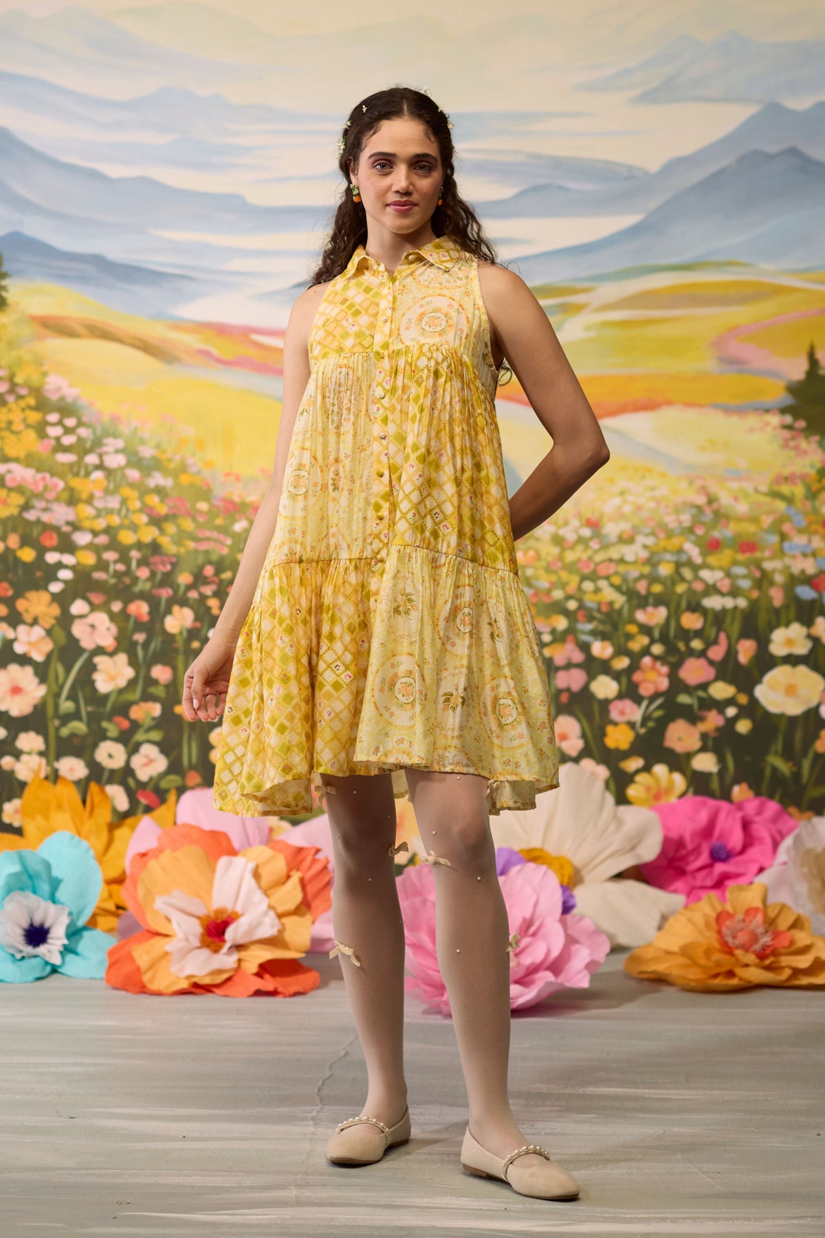 Sunray Floral Dress