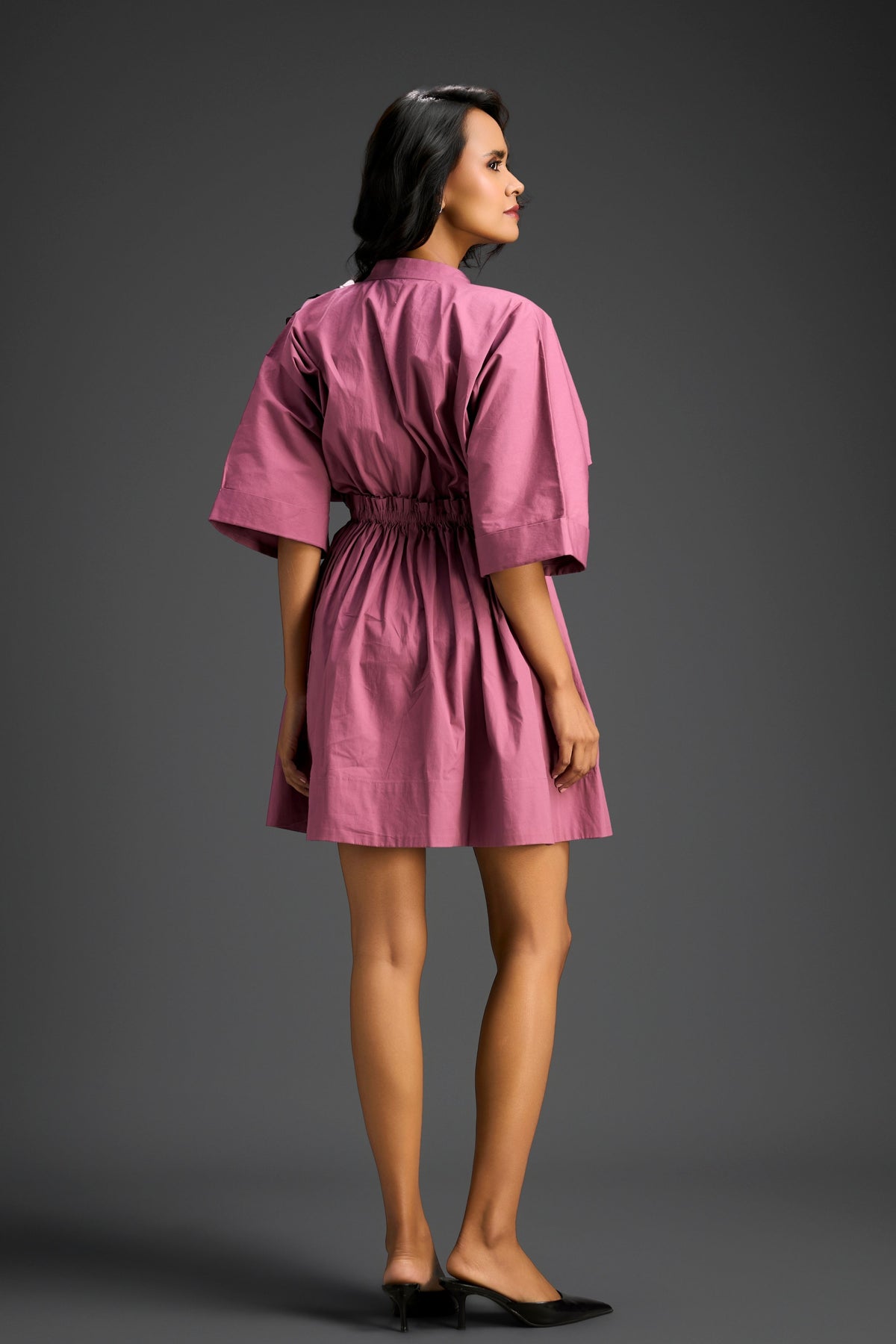 Pink Embroidered Dress