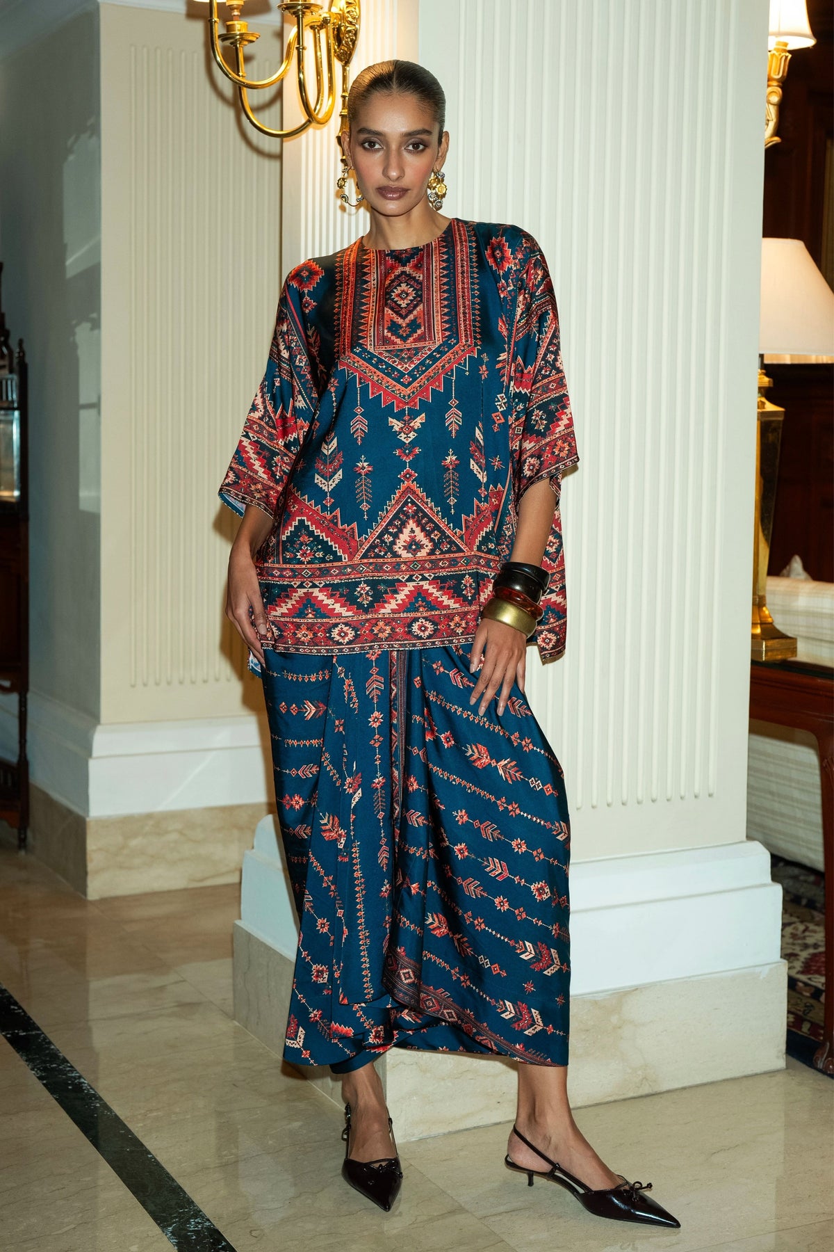 Tribal Print Boxy Top