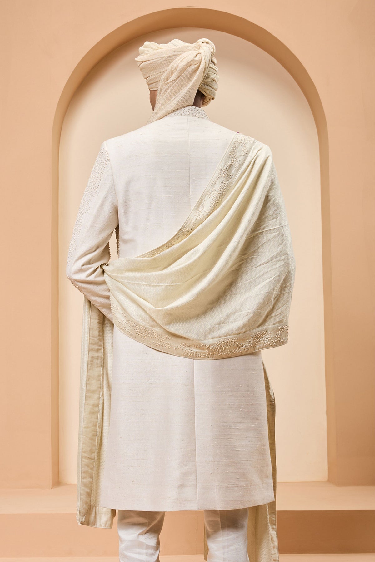 Cutdana Thread Sherwani Set