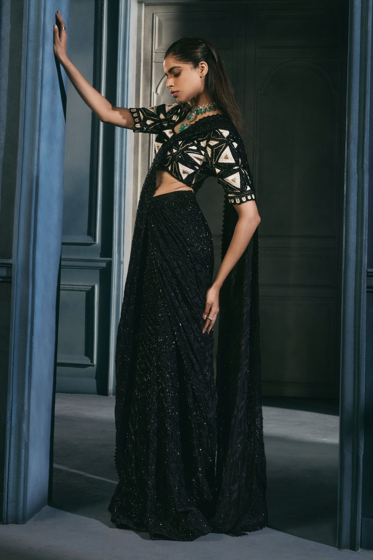 Estee Draped Saree Set