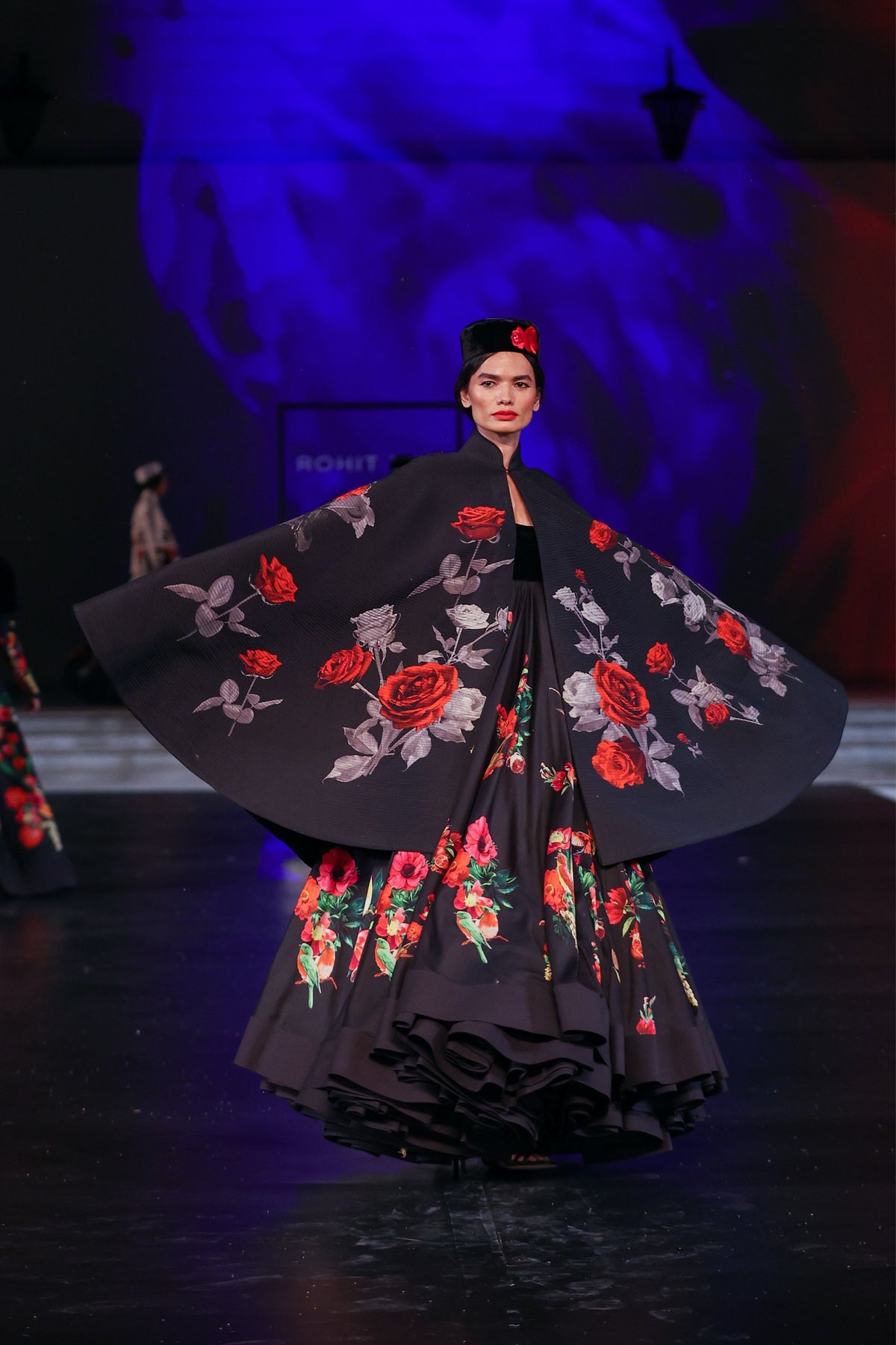 Digital Printed Chanderi Anarkali