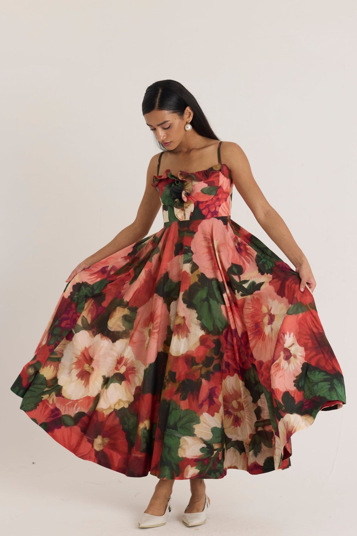 Scarlett Cotton Frill Dress