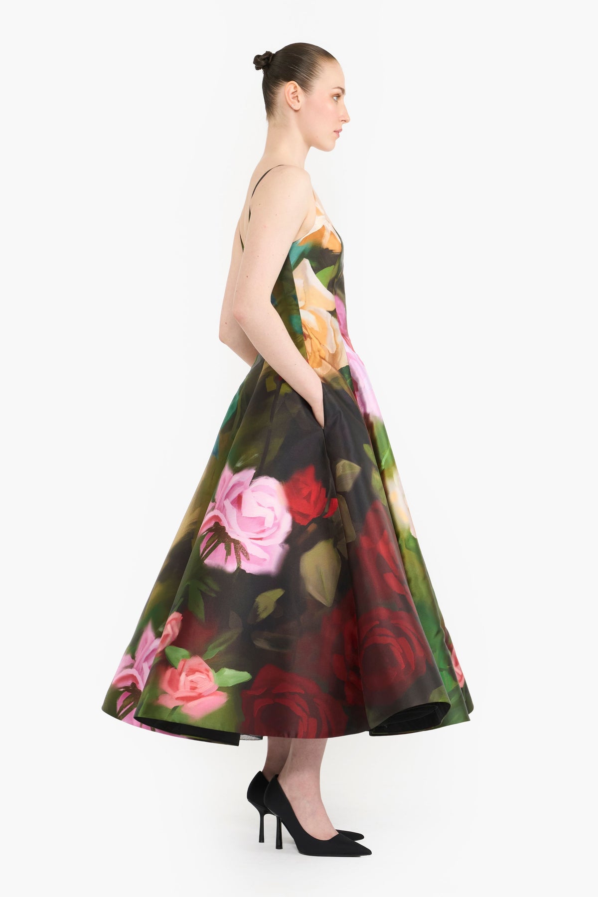 Panelled Flared Midi