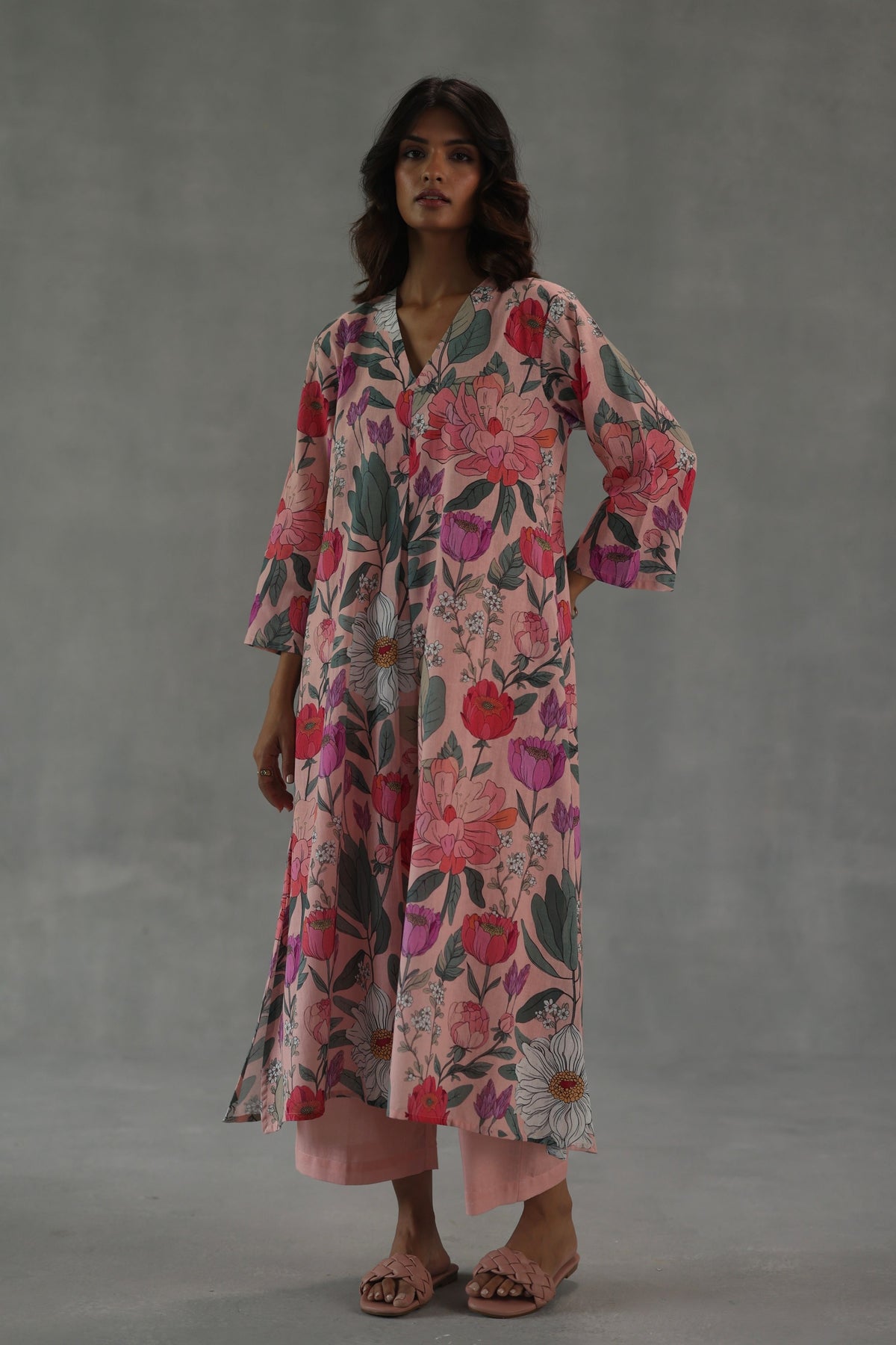 Pink Roseate Kurta Set