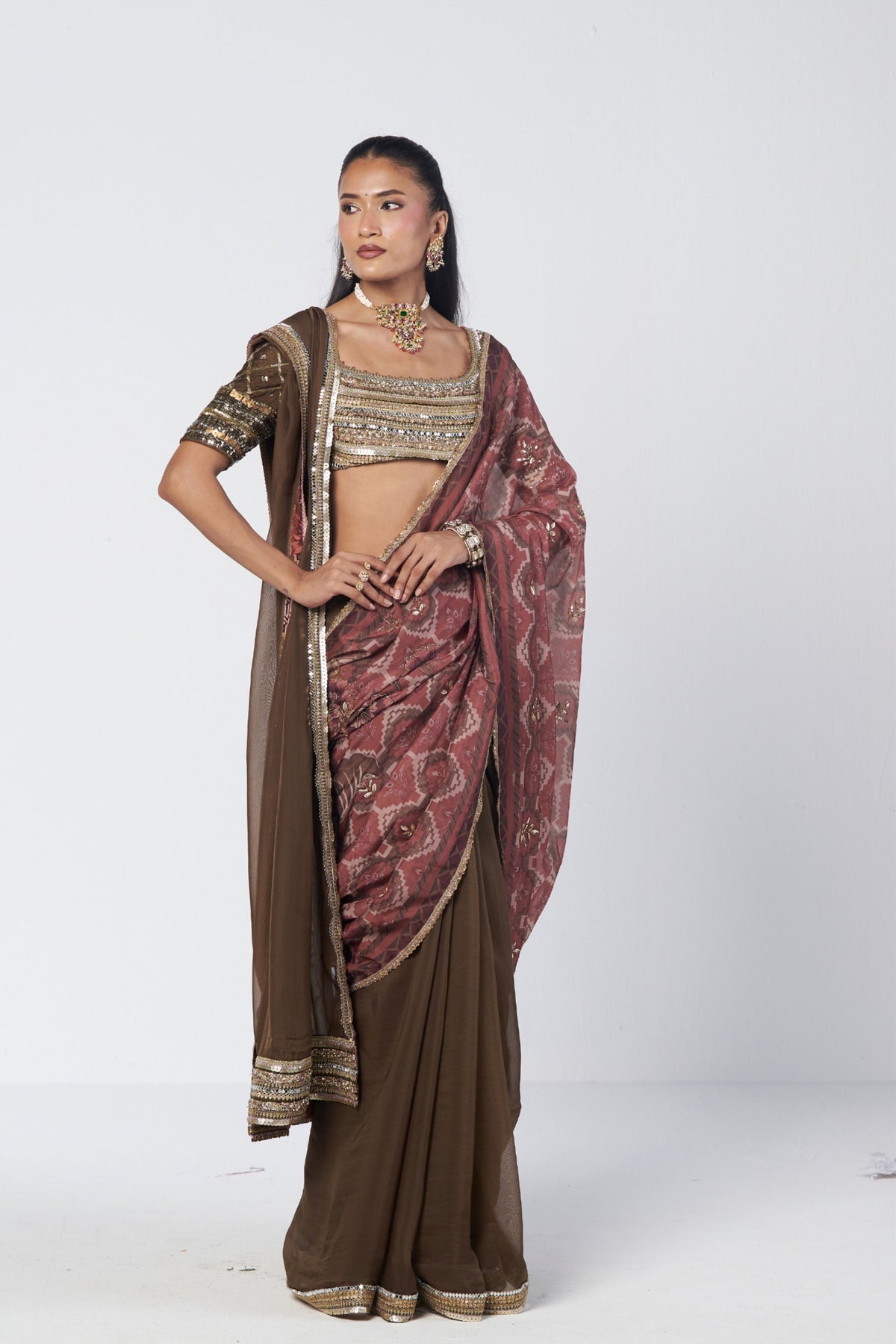 Goblet Saree Set