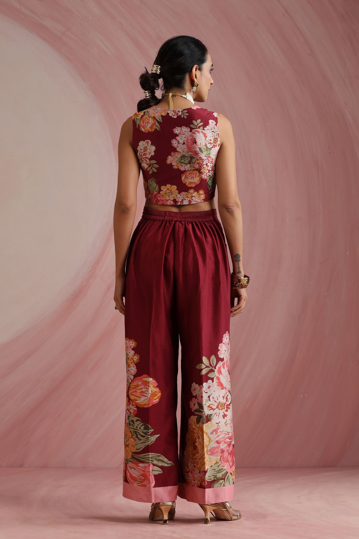 Chanderi Jacket Set
