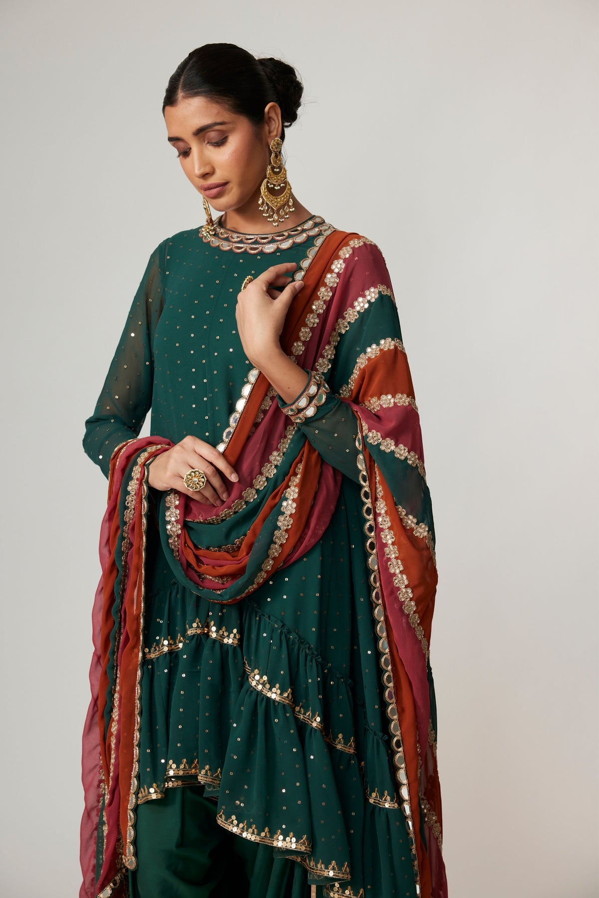 Jade Green Dhoti Kurta Set