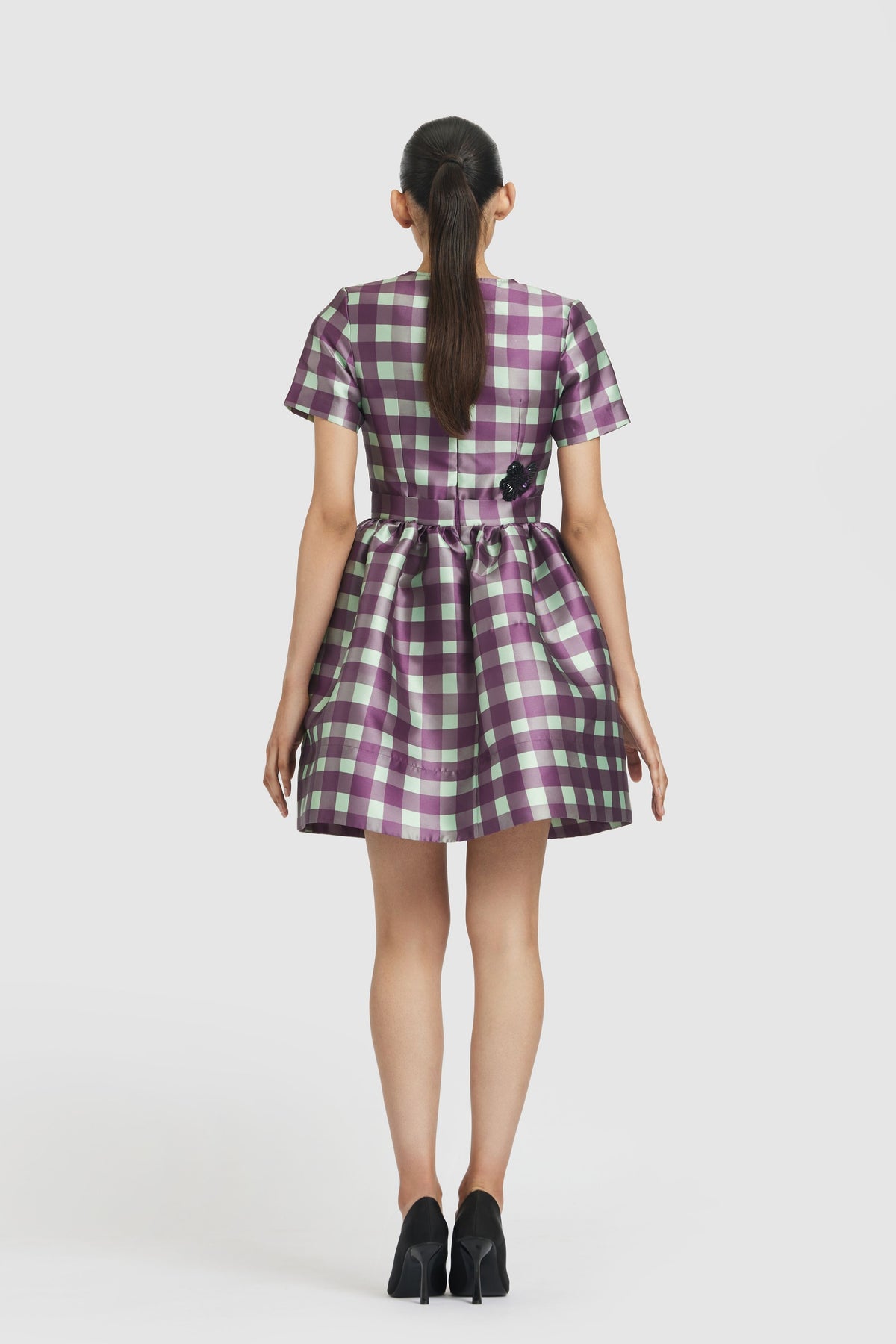 Purple &amp; Green Mini Dress